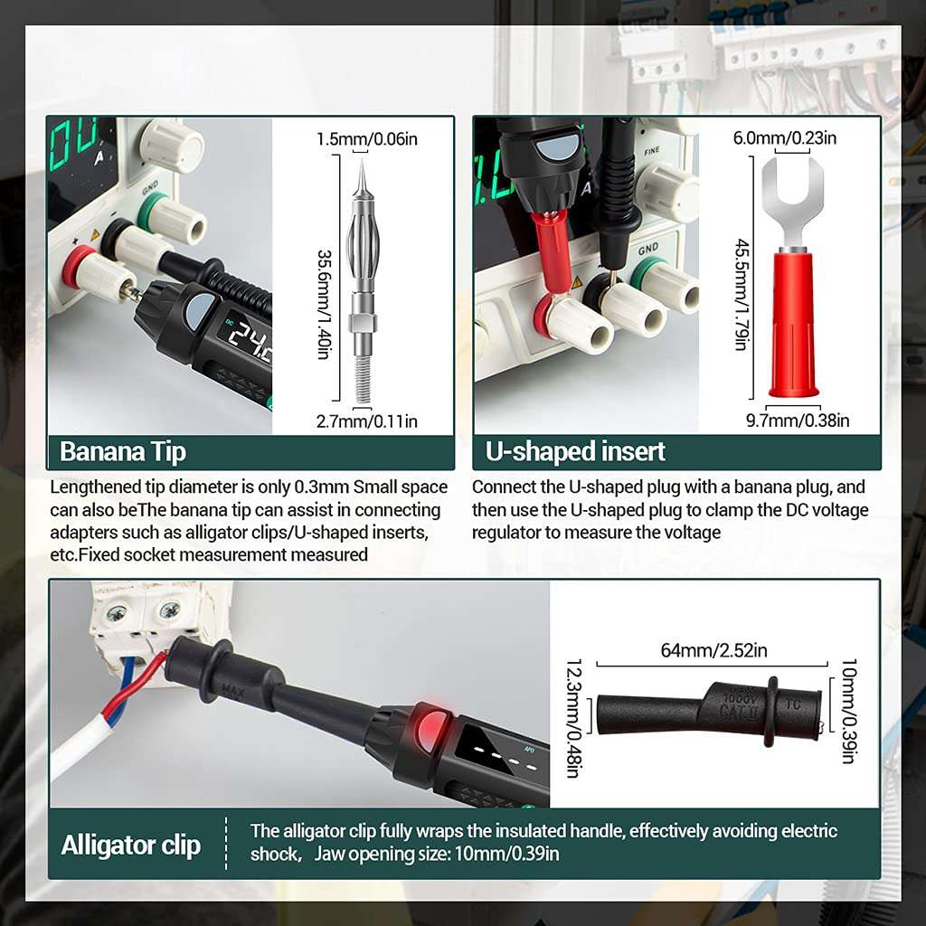 NGCG Aneng A3008 Digital 6000 Counts Intelligent Professional Multimeter Sensor Pen Tester Electrical Instruments Multimeter Pen 6