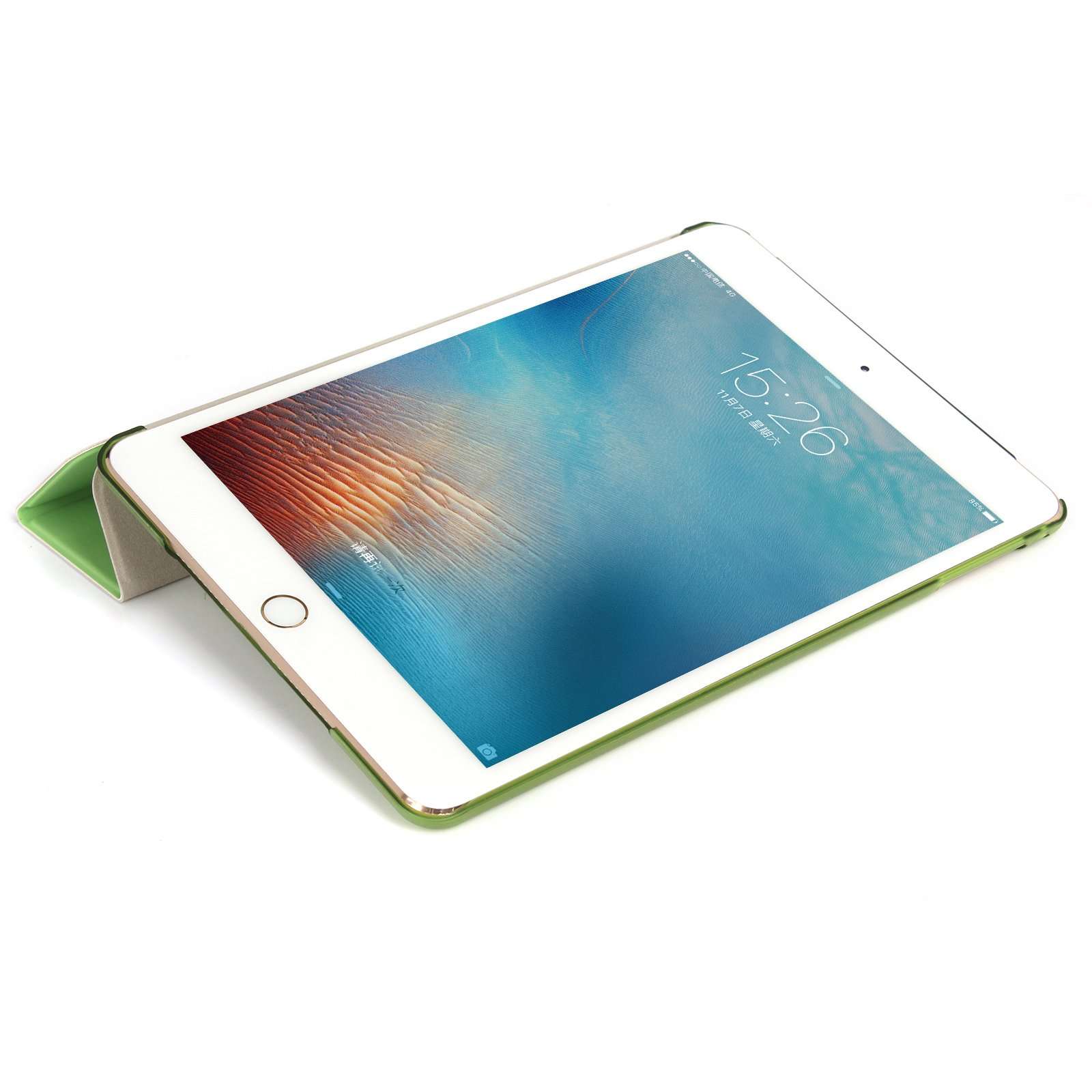 Tobo Mini 4 Case,Smart Cover Folded Ultra Thin Luxury Leather Protective Case for IPad Mini 4 (Green) TD-103CC 3