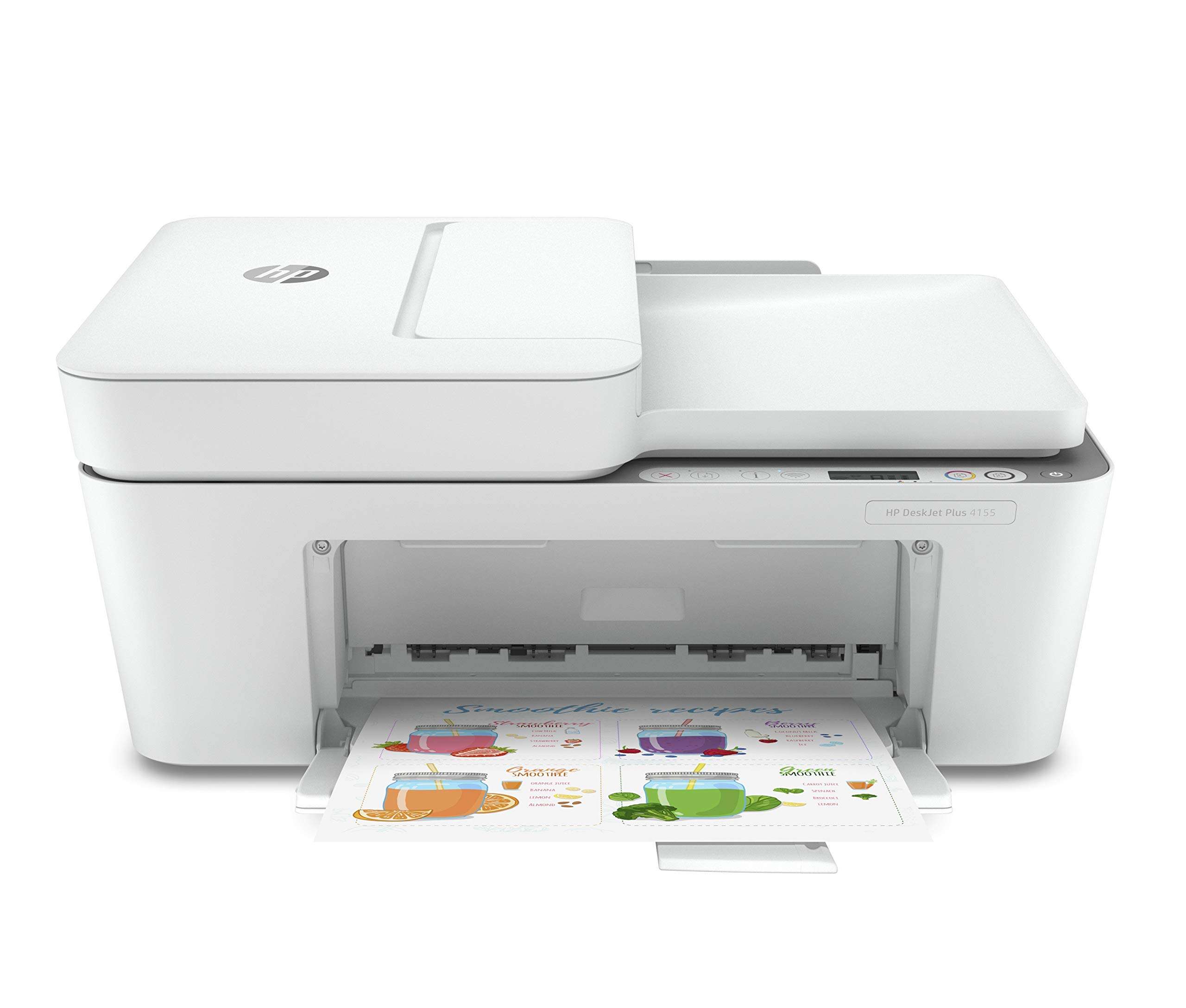 HP DeskJet Plus 4155 Wireless All-in-One Printer - Compact Inkjet Printer with Mobile Printing, Scanner, Copier, Bluetooth, Home Office & WiFi Compatible - 3XV13A (Renewed) 1