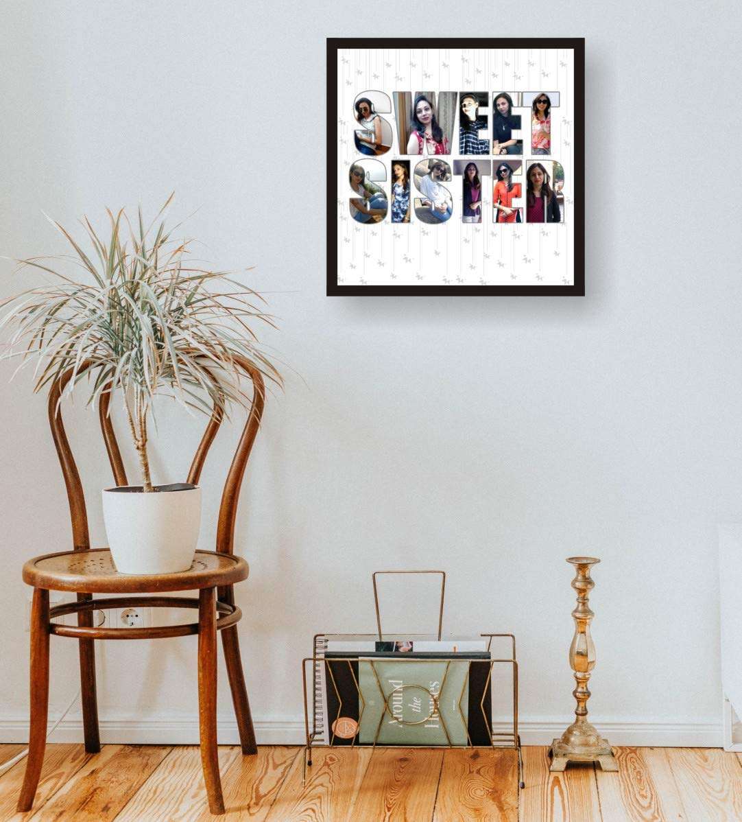 Express-O-Board Personalised Rakshabandhan Gift for Sister Photo Frame (12 In x 12 In) 3