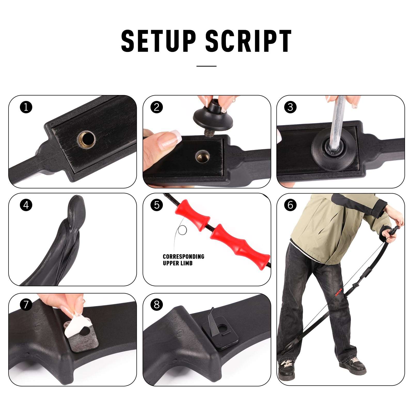 LWANO Bow and Arrow Set for Adults - Archery Takedown Recurve Bow Set for Beginners and Youth, Left & Right Handed (30lbs) 5