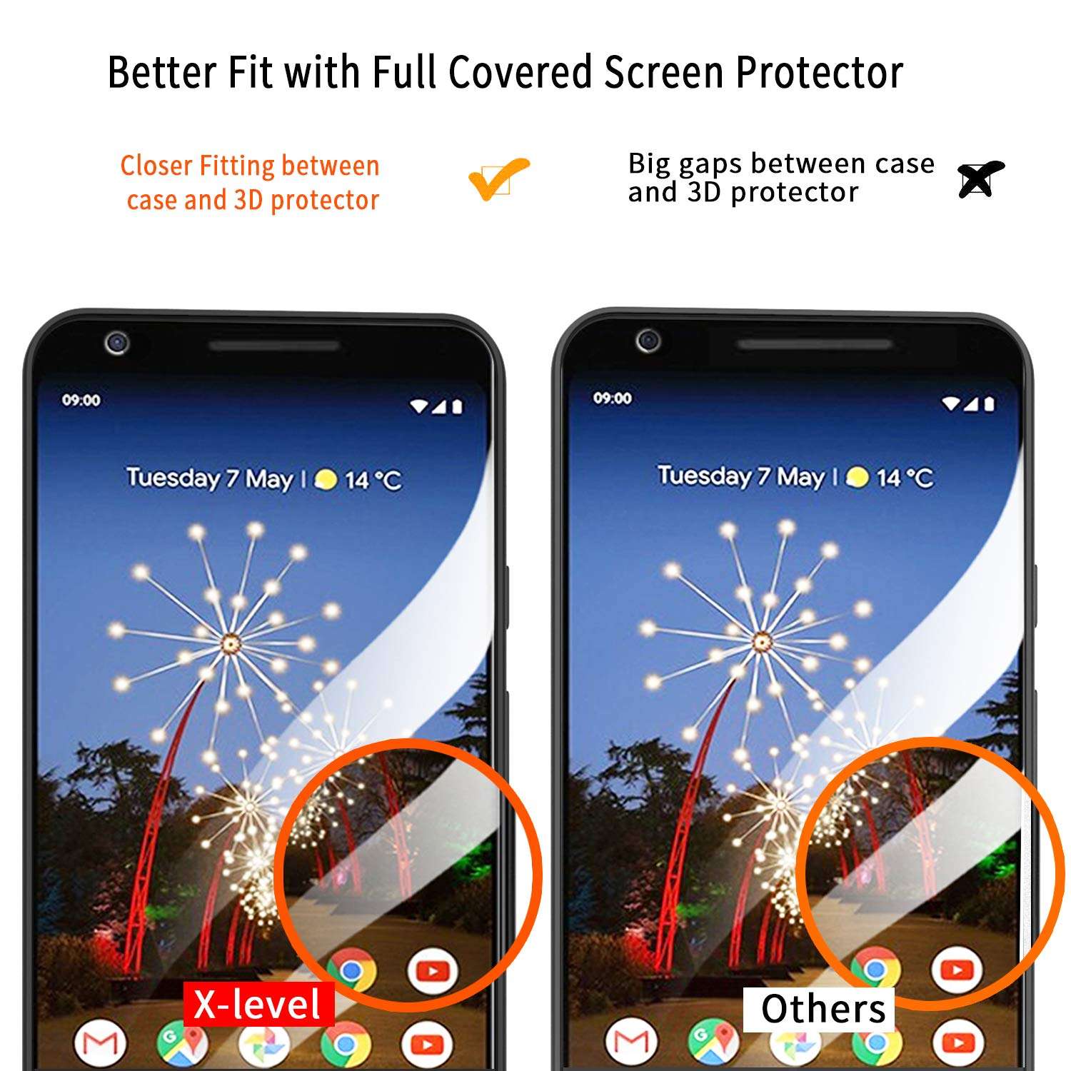 X-level for Pixel 3A XL Case, Mobile Phone Case [Guardian Series] Soft TPU Matte Finish Slim Fit Ultra-Thin Light Protective Cell Phone Back Cover for Pixel 3A XL, Black 5