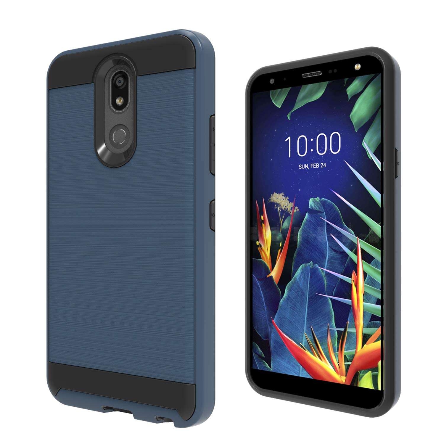 Wtiaw Compatible with LG K40 Case,LG K12 Plus Case,LG X4 2019 Case,LG Solo LTE/LMX420/Solo LTE L423DL/Solo/K12+/ LG Xpression Plus 2/Harmony 3 Cases,Brushed Metal Texture Case for LG K40-CL Metal Slate 2