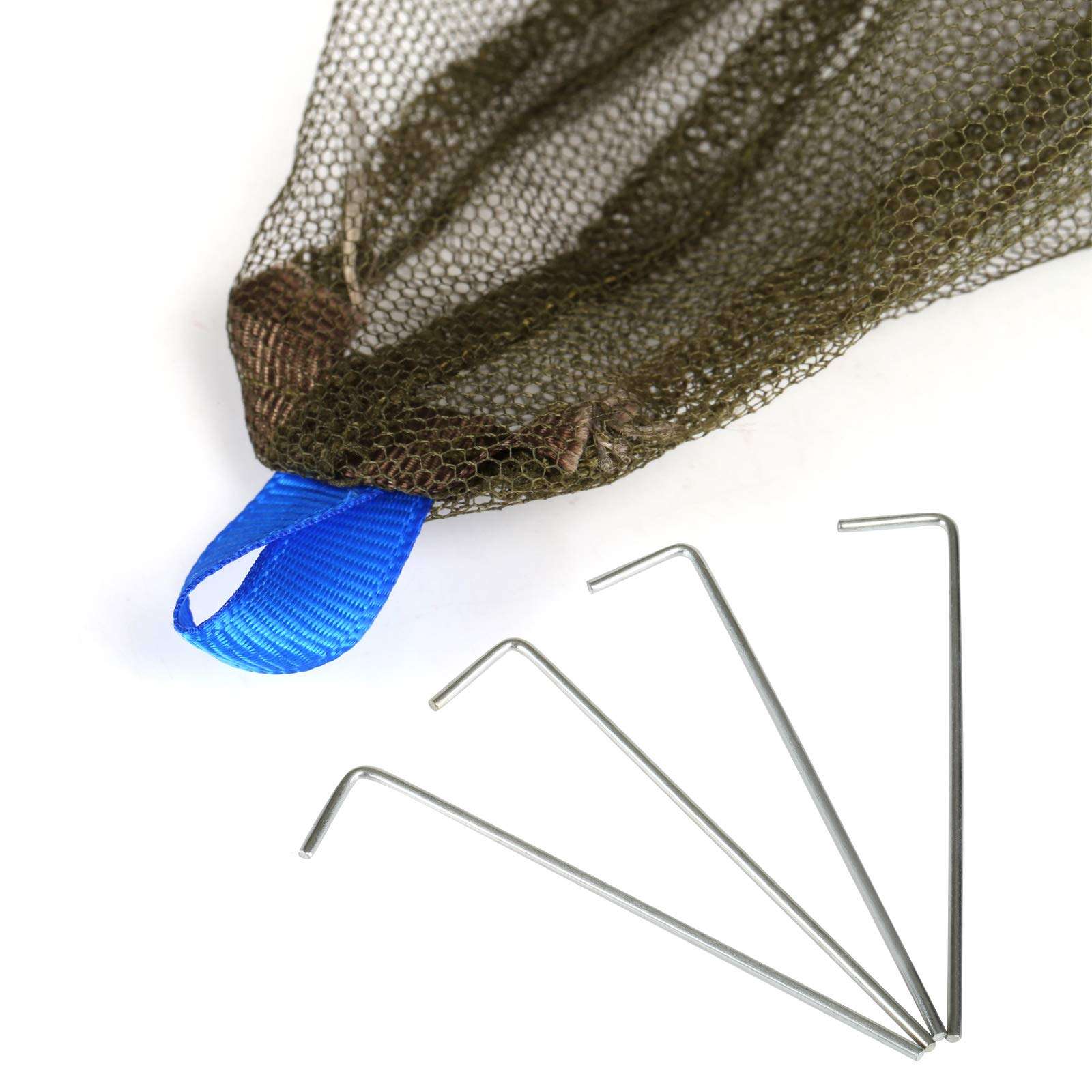 GWHOLE Camping Mosquito Net Canopy, Bug Net for Camping Bed, Tent Pegs Attached,Compact and Ultra-Light 5