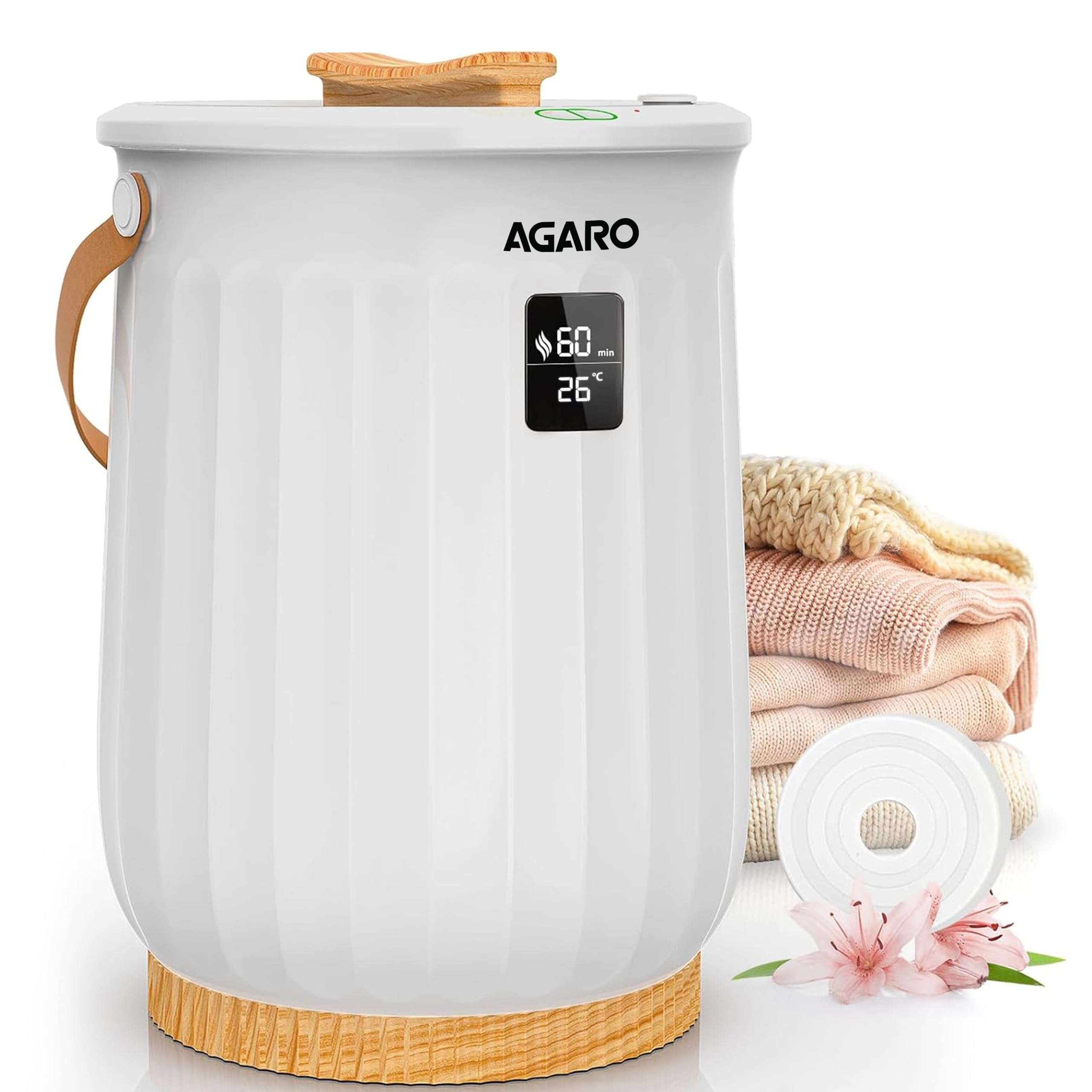 AGARO Regency Towel Warmer, Warms Up to Two Oversized Dry Towels, Bathrobes, Not for Drying Clothes,Towel Warmer Bucket, 400W, Towel Warmers for Bathroom, Auto Shut Off 1