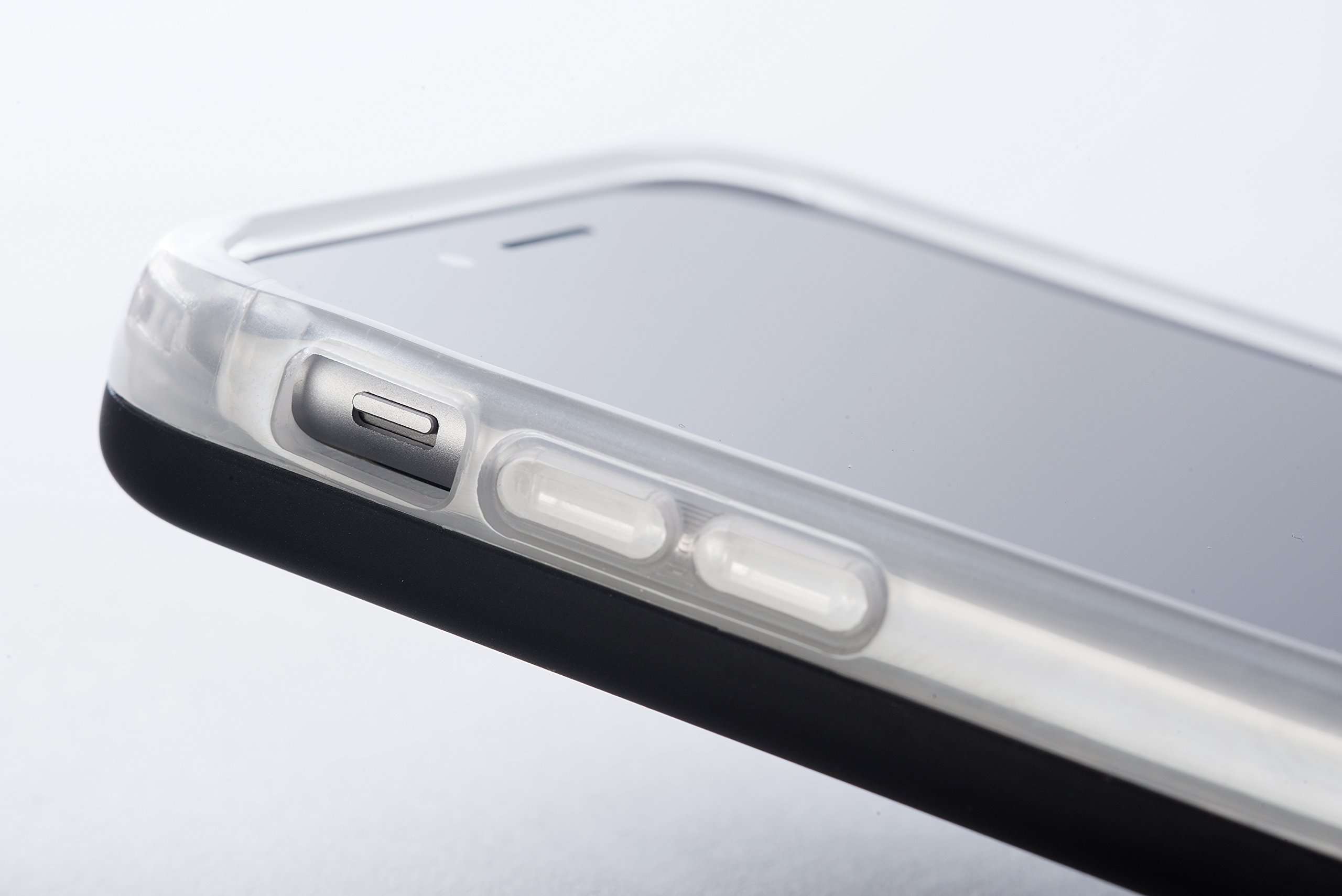 LuMee Two Selfie Phone Case, Black Matte | LED Lighting, Variable Dimmer | Shock Absorption, Bumper Case | iPhone 8 / iPhone 7 / iPhone 6s / iPhone 6 4