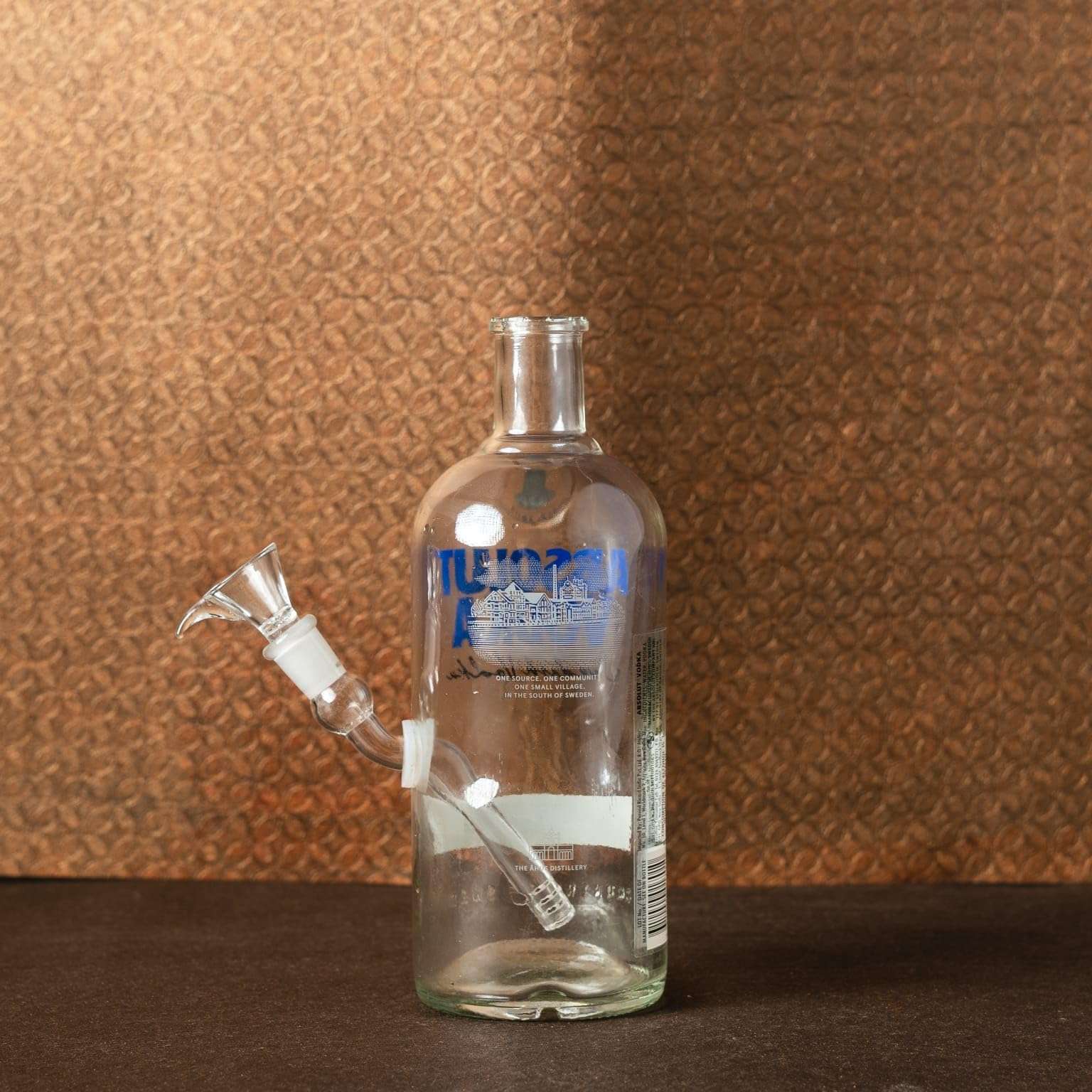 Smoke Station Absolute Heaven Bong Pot 800 Gram (Clear Blue) 11 inch Glass With 2 Pcs Shooter 3