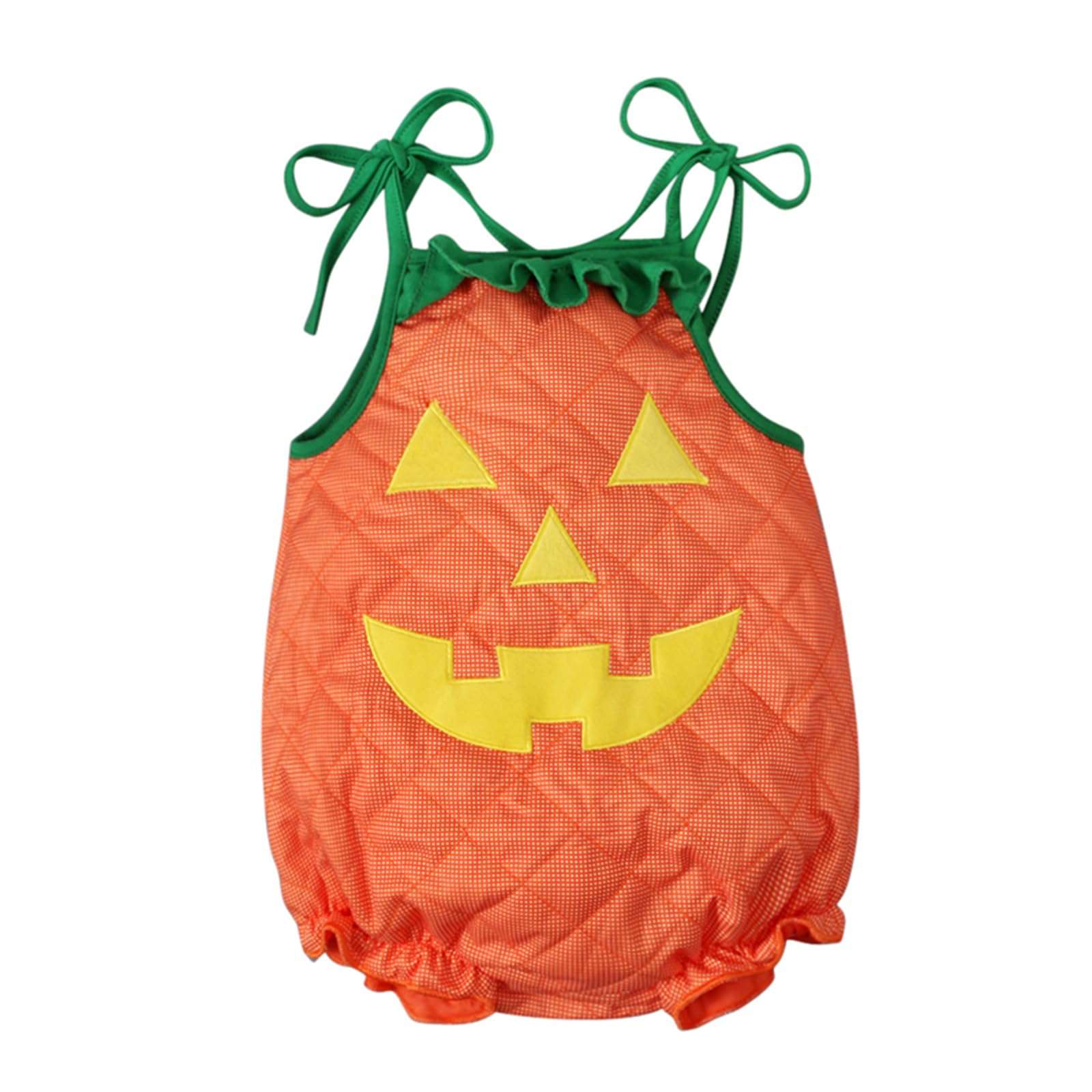 Doisbetthsay Baby Halloween Costumes Cute Pumpkin Costumes Hoodie Romper Jumpsuit Halloween Unisex Baby Outfits Cosplay Clothes (D Orange Pumpkin, 6-12 Months) 1