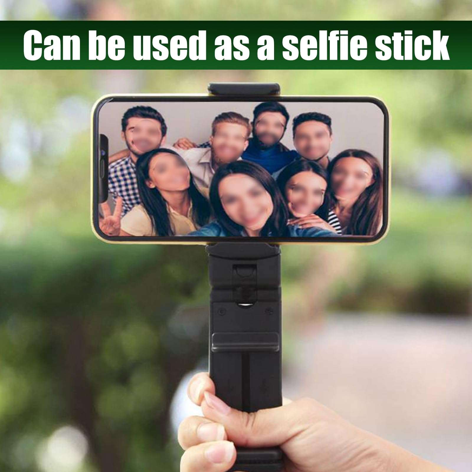 dawfall 1 PC Car Phone Holder with Hidden Clip, Foldable Waterproof Vehicle Phone Mount, 360 Degree Rotation, Universal Liftable Travel Essential Accessory for Airplane Truck SUV Car Home (Black) 3