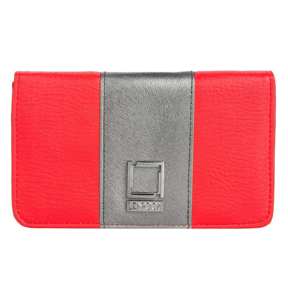 Durable Leather Cell Phone Wallet Case | Credit Debit Card Holder | ID Holder | Back Pocket | Shoulder Wallet Bag for Women 1