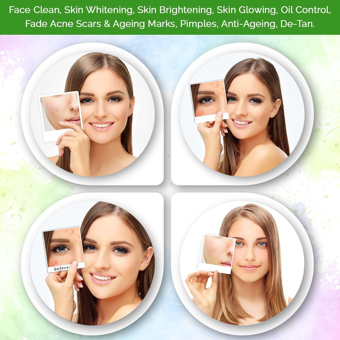 Original Kasthuri Manjal Powder and Rose Petal Powder Combo for Skin Whitening | Haldi | Wild Turmeric | Gulab | Dark Circle & Pimples | Pure | Organic | Herbal | Face Beauty | Glowing 3