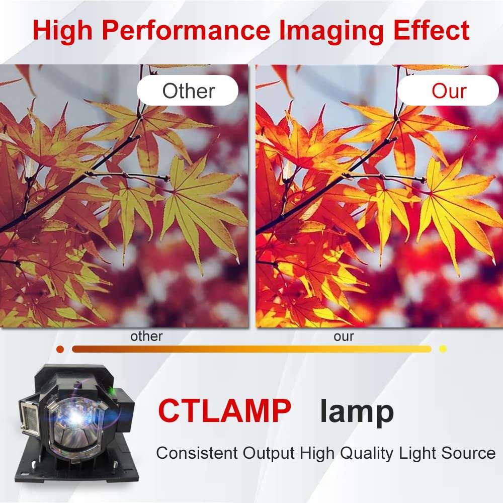 CTLAMP A+Quality DT01931 Professional Replacement Projector Lamp Bulb with Housing Compatible with Hitachi CP-WU5500 CP-WU5505 CP-WX5500 CP-WX5505 CP-X5550 CP-WU5506M 4