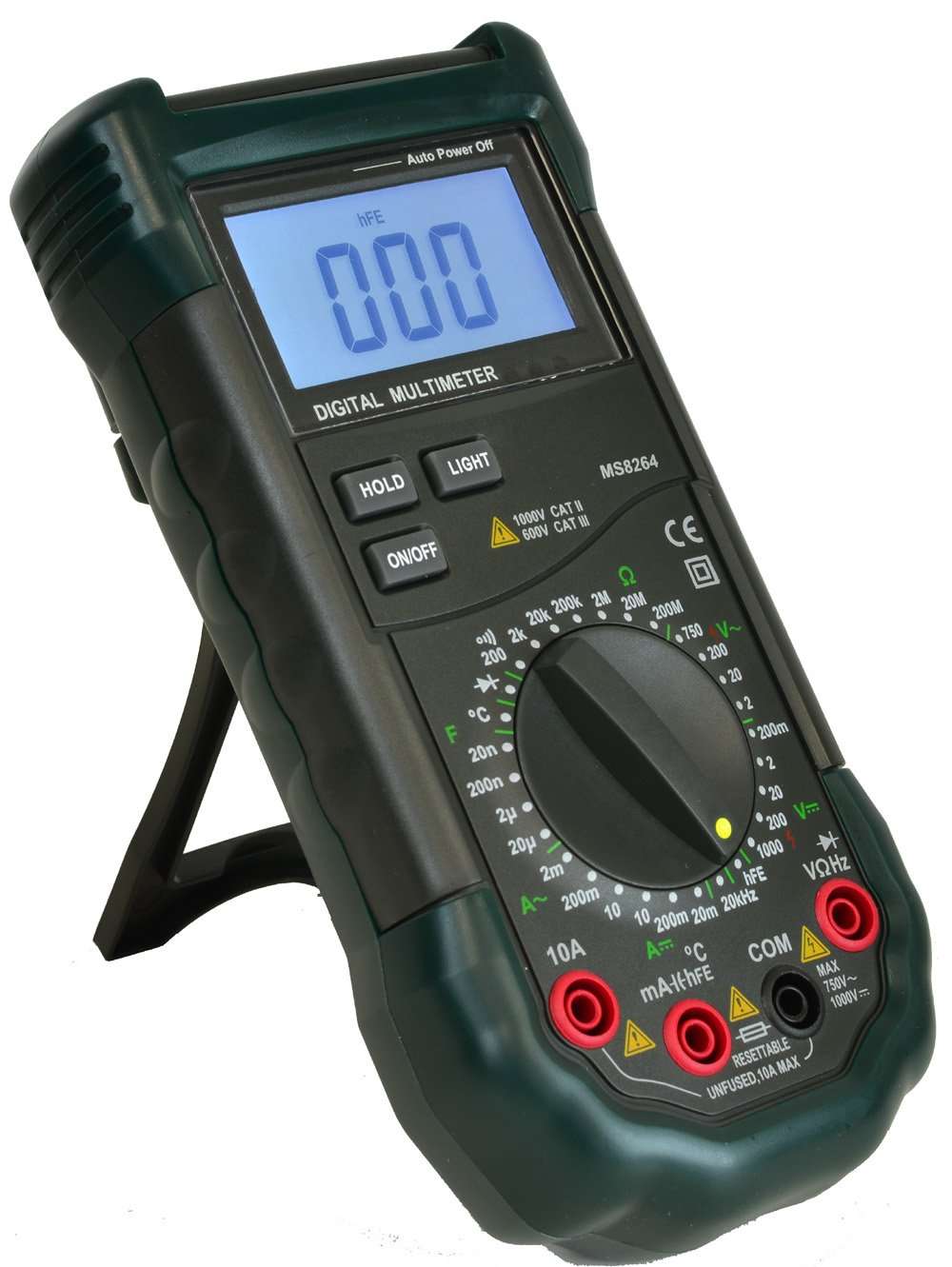 Mastech MS8264 Backlit 30-Range Digital Multimeter with Temperature Measurement (01DMMS8264) 2