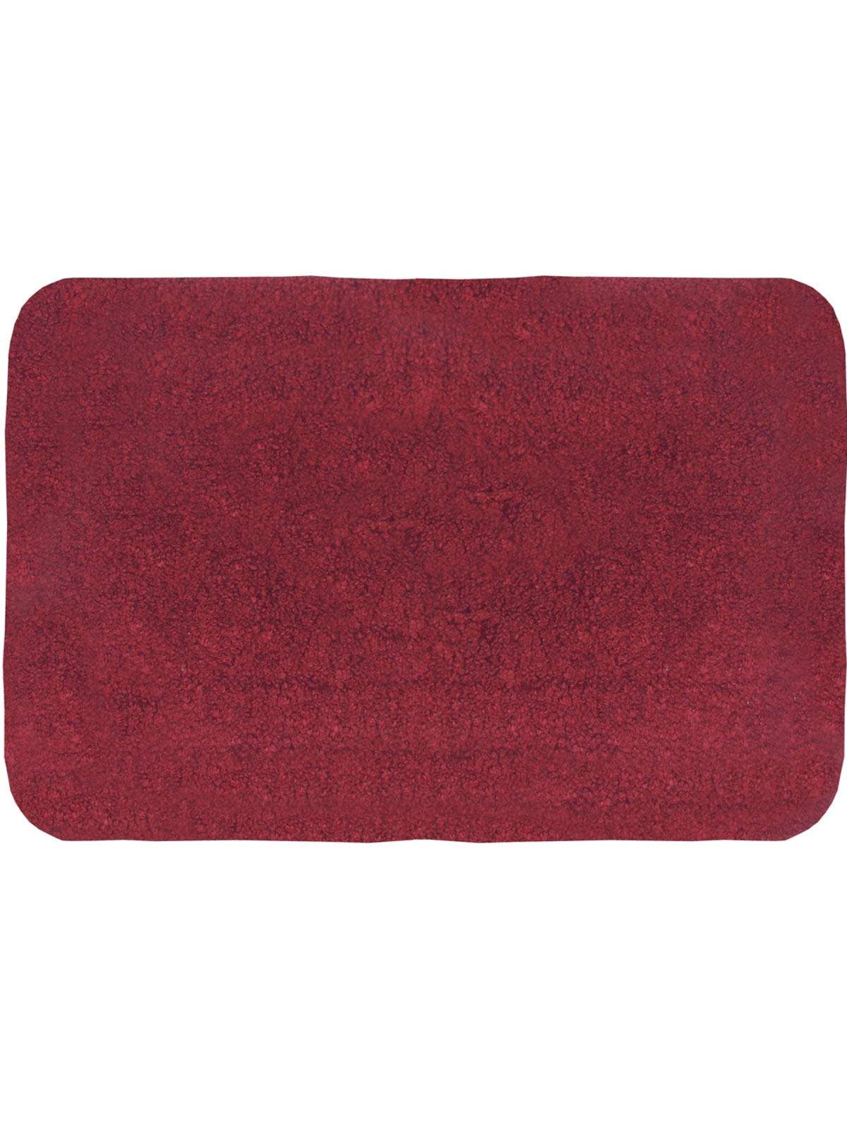 BIANCA Thick Ultra Soft Anti Slip Bath Mat -1pc Medium (Plush) | Bath Rug, Floor Mat, Suitable for Bathroom | with Super Water Absorbency & Quick Dry Technology Solid-red 3