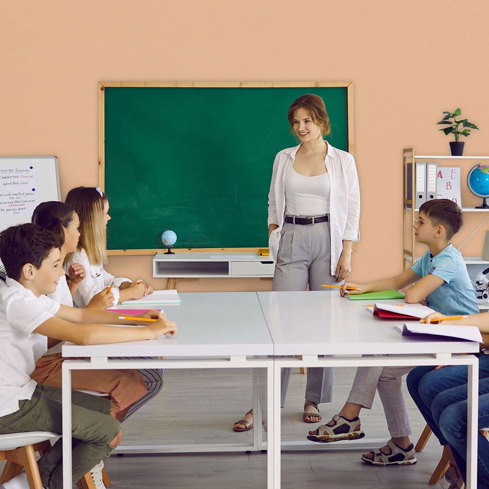 Estune 12 Rolls Bulletin Board Paper 4 x 15ft Fade Resistant Bulletin Board Paper Assorted Color Paper Roll for Classroom Arts Crafts Drawing Painting Decoration (Light Color) 5