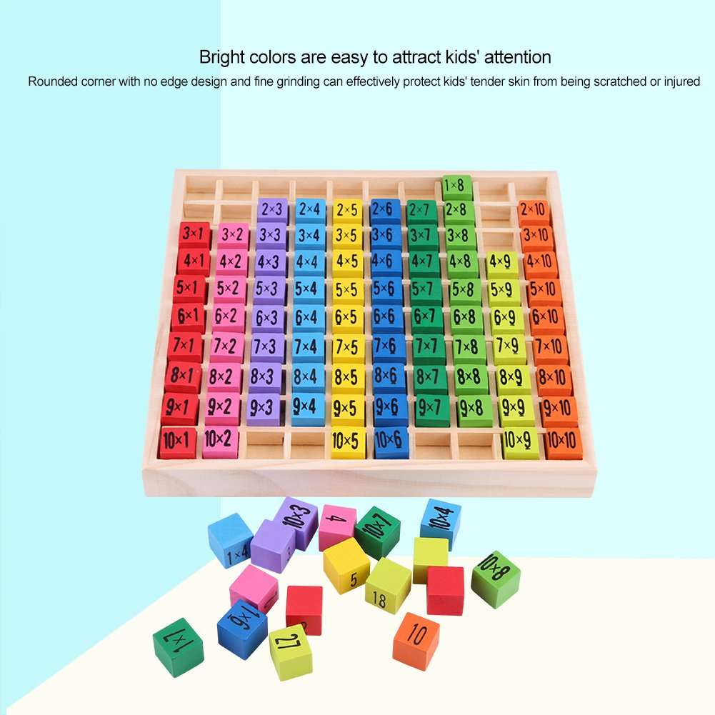 Demeras Sorting Counting Learning Toys, Intelligence Wooden Puzzle Toy Early Education Mathematics Puzzle Puzzle Toy for Education for Students 4