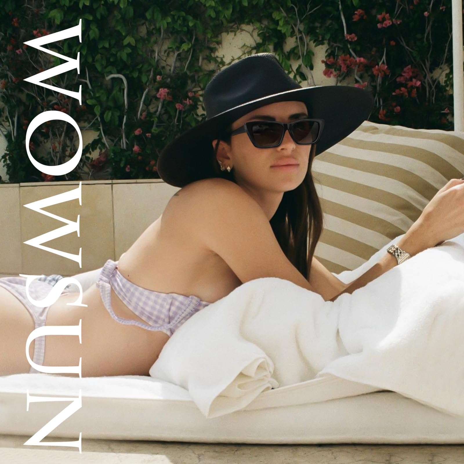 WOWSUN Narrow Small Vintage Polarized Cat Eye Sunglasses for Women 2