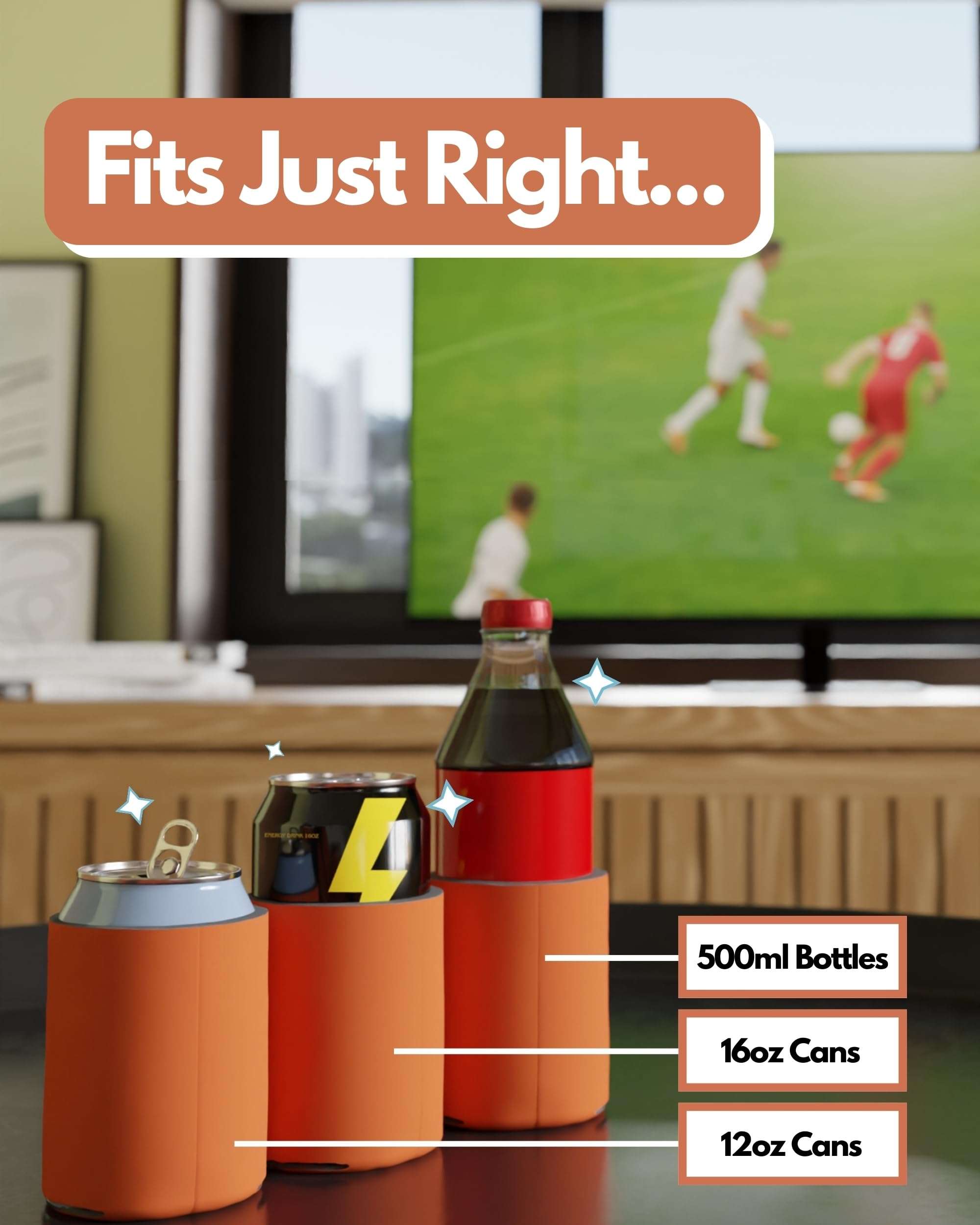 PartyPrints 200 Pack Orange Blank Can Cooler Sleeves, Customizable Bulk Sublimation Insulated Foam for Beer, Collapsible Plain Drink Holder, Cold Soda Insulator, 12oz Regular, 16oz Tall Cans 5