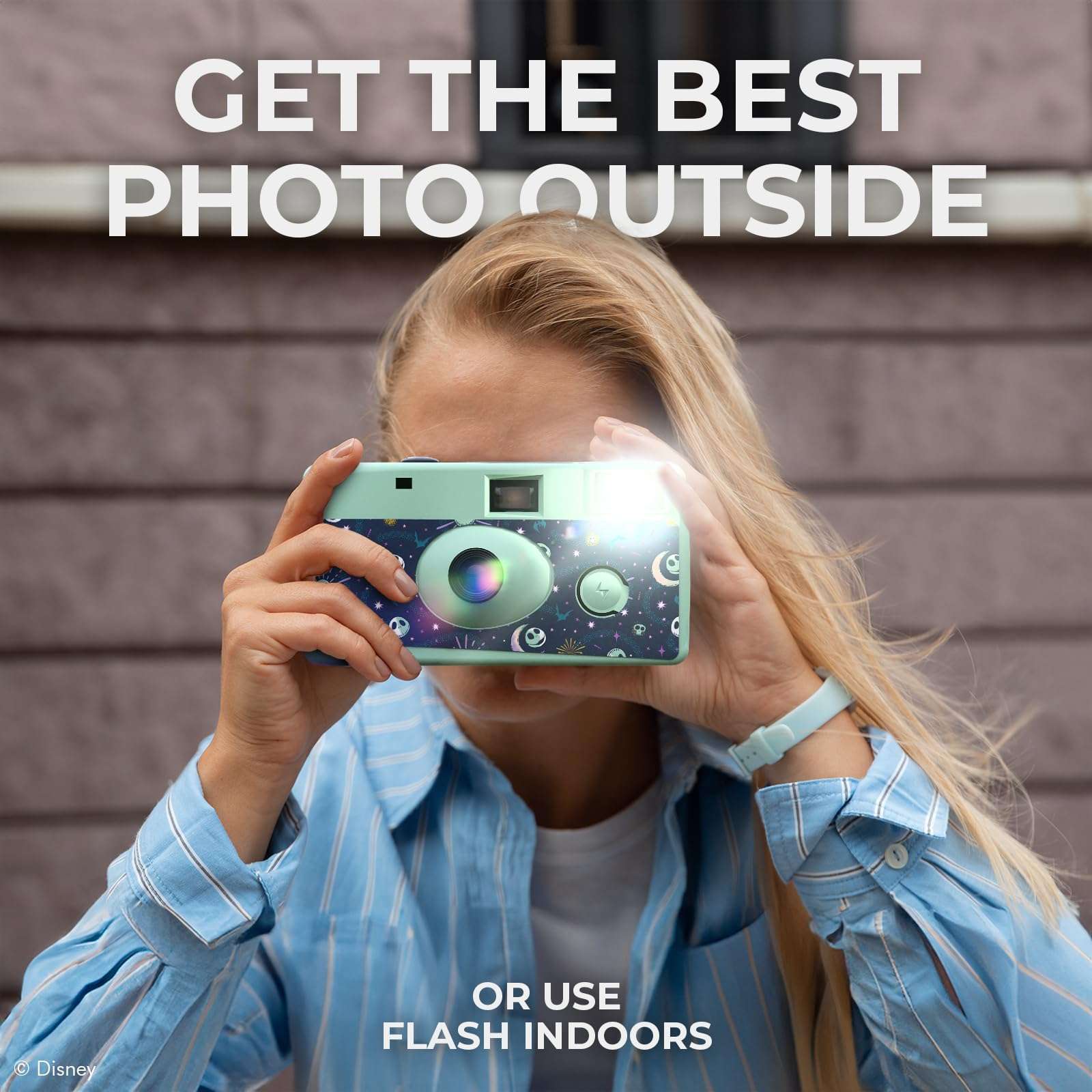 Disney Jack Skellington Disposable Camera with Flash – 20 Exposure Film – Jack Skellington Gifts for Women, Men and All Fans of Tim Burton’s The Nightmare Before Christmas (Mystic Jack) 6