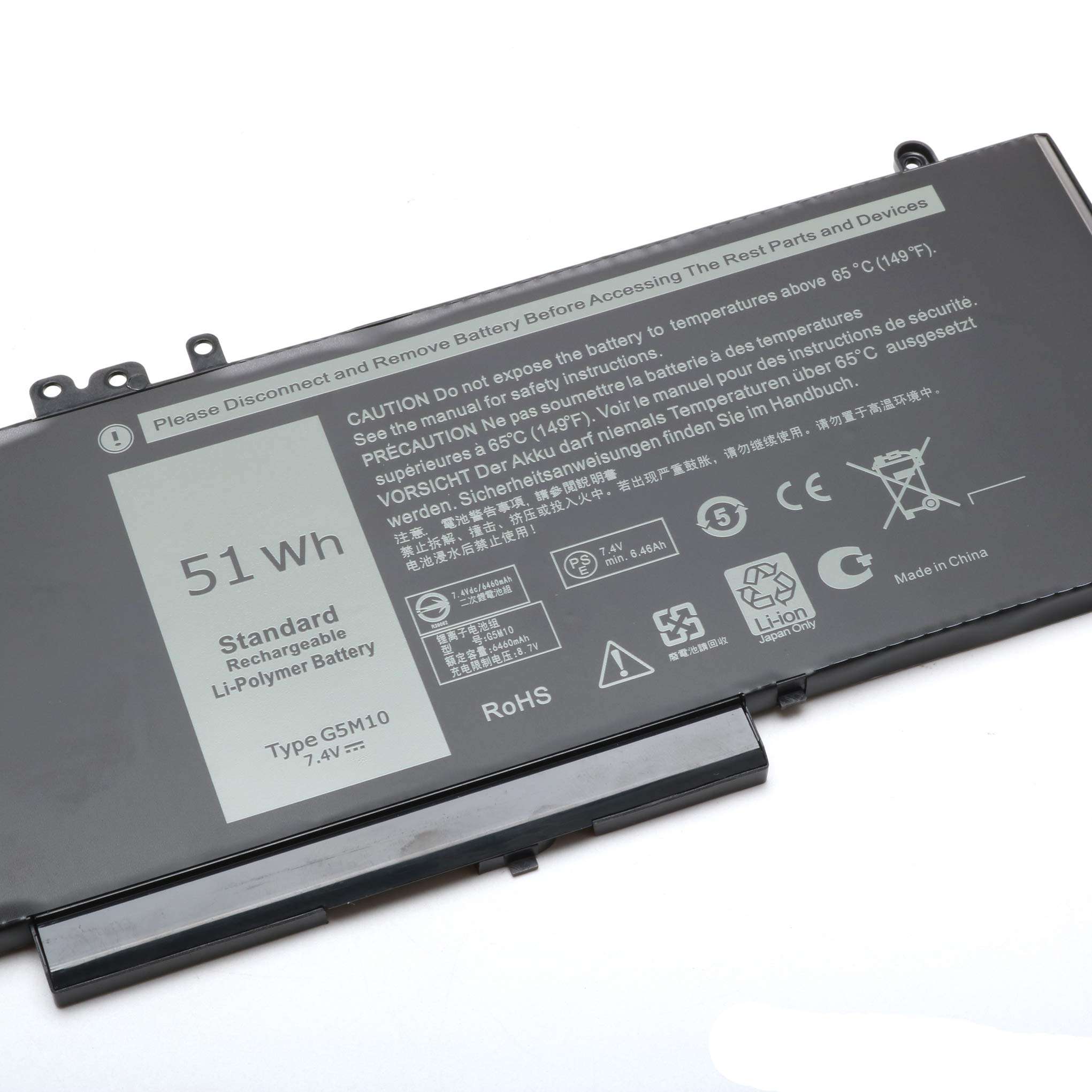 G5M10 Laptop Battery Replacement for DELL Latitude E5450 E5550 8V5GX R9XM9 WYJC2 1KY05 G5M10 Notebook Batteries -7.4V 51WH 3