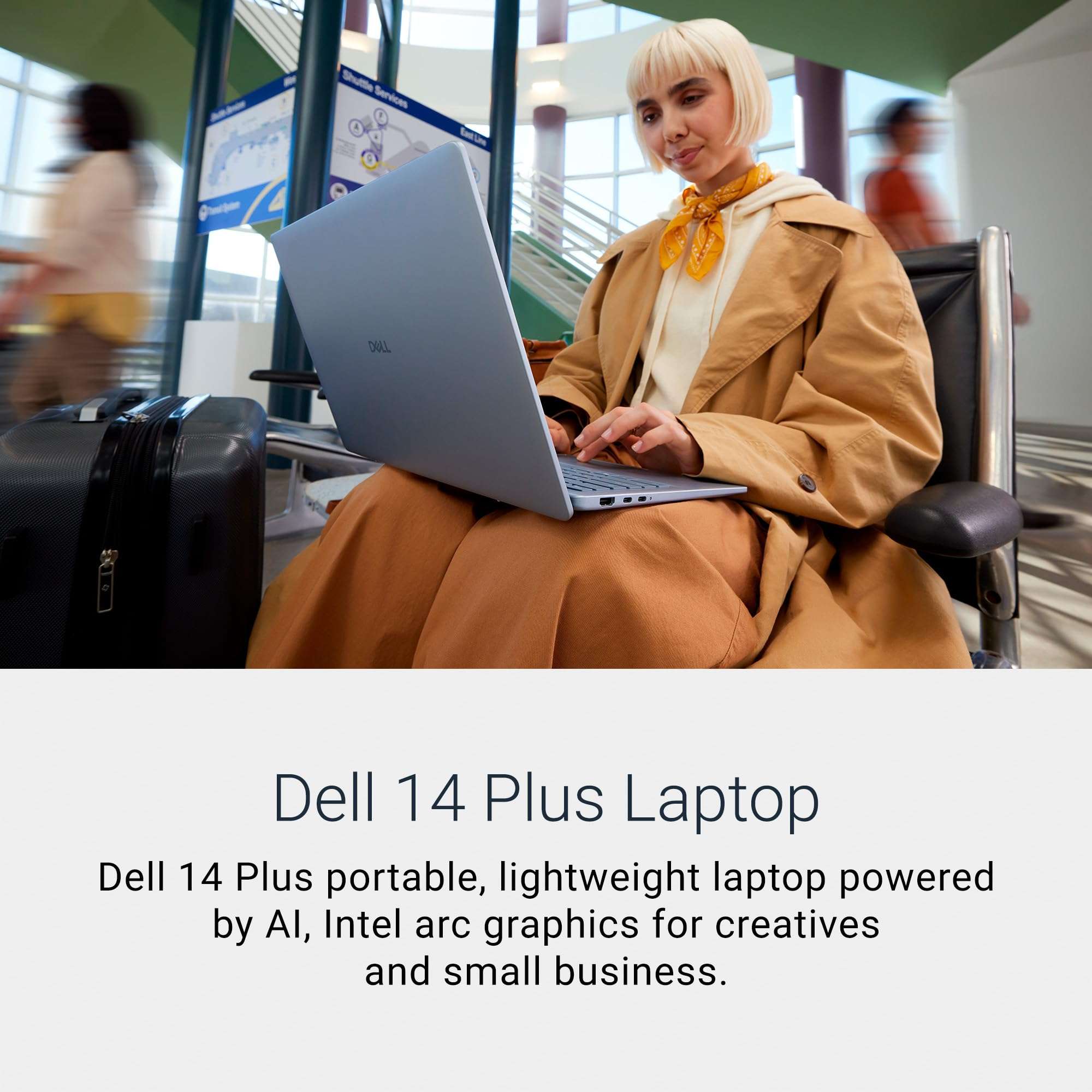 Dell DB14250 14" (35.56 cm) AI Laptop Intel Core Ultra 5 226V Processor, 16GB RAM, 512GB SSD, ARC Graphics, 2.5K Display, IPS ComfortView Plus, 300nits. Backlit KB, FPR, Win 11, Thin & Light, Ice Blue 5