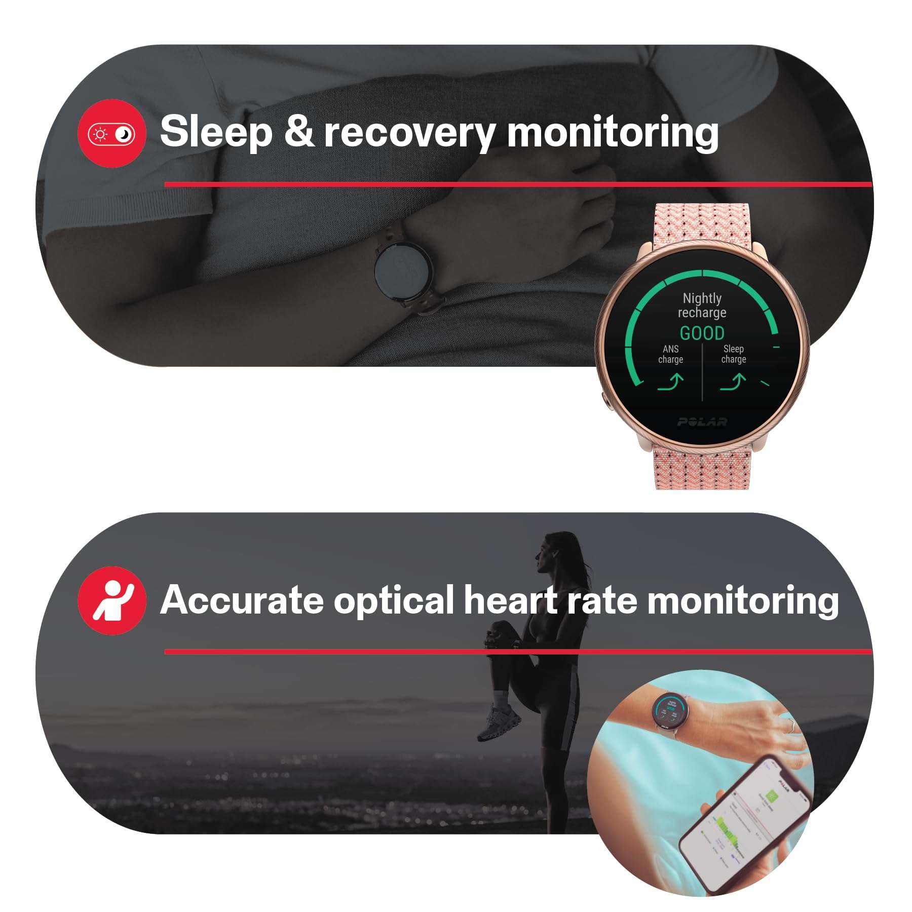 Polar Ignite 2 - Fitness Smartwatch with Integrated GPS - Wrist-Based Heart Monitor - Personalized Guidance for Workouts, Recovery and Sleep Tracking - Music Controls, Weather, Phone Notifications 4