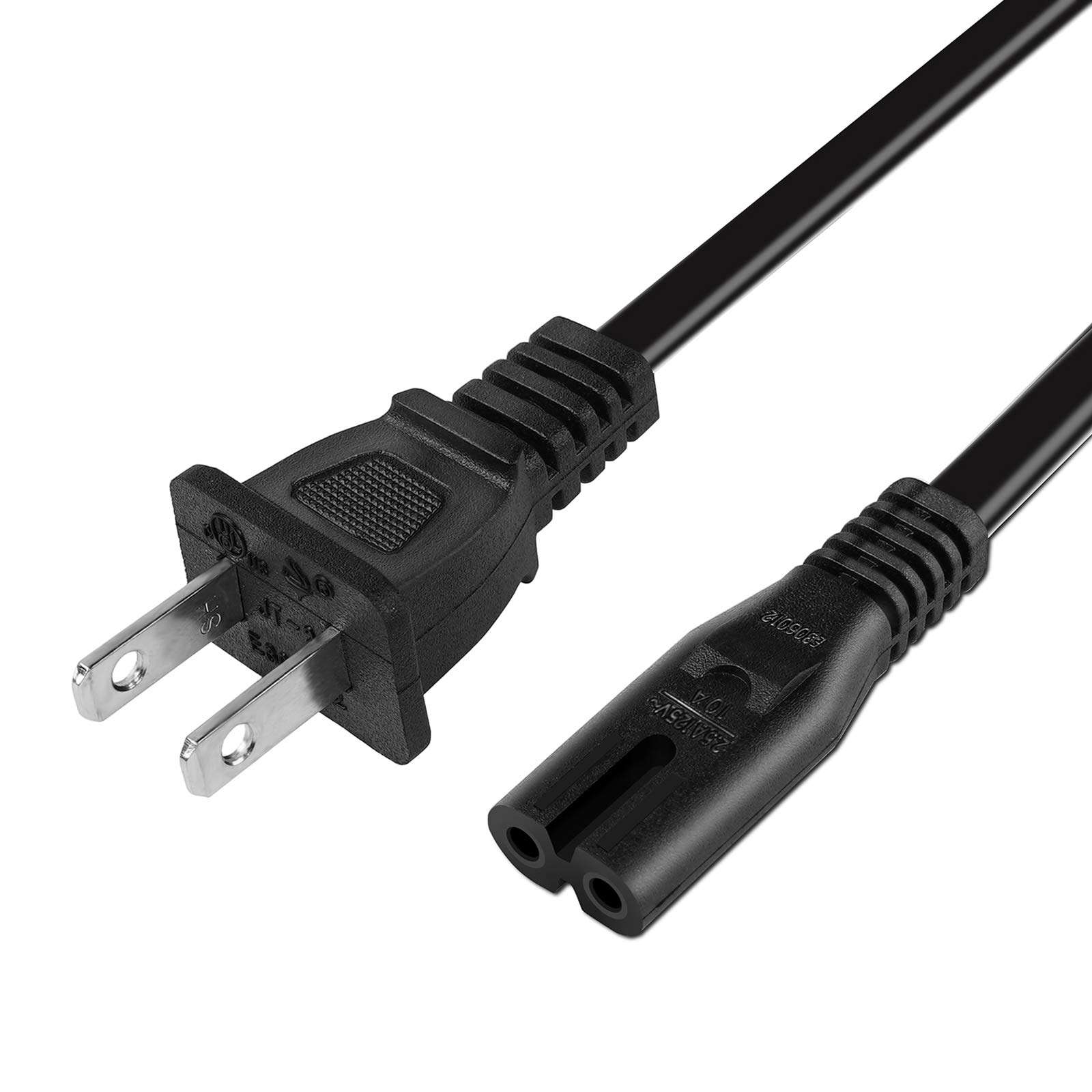 Power Cord Cable Compatible HP Officejet 4630 7510 7520 7525 6600 6700 Printer 2 Prong 5.9ft [UL Lised] 1
