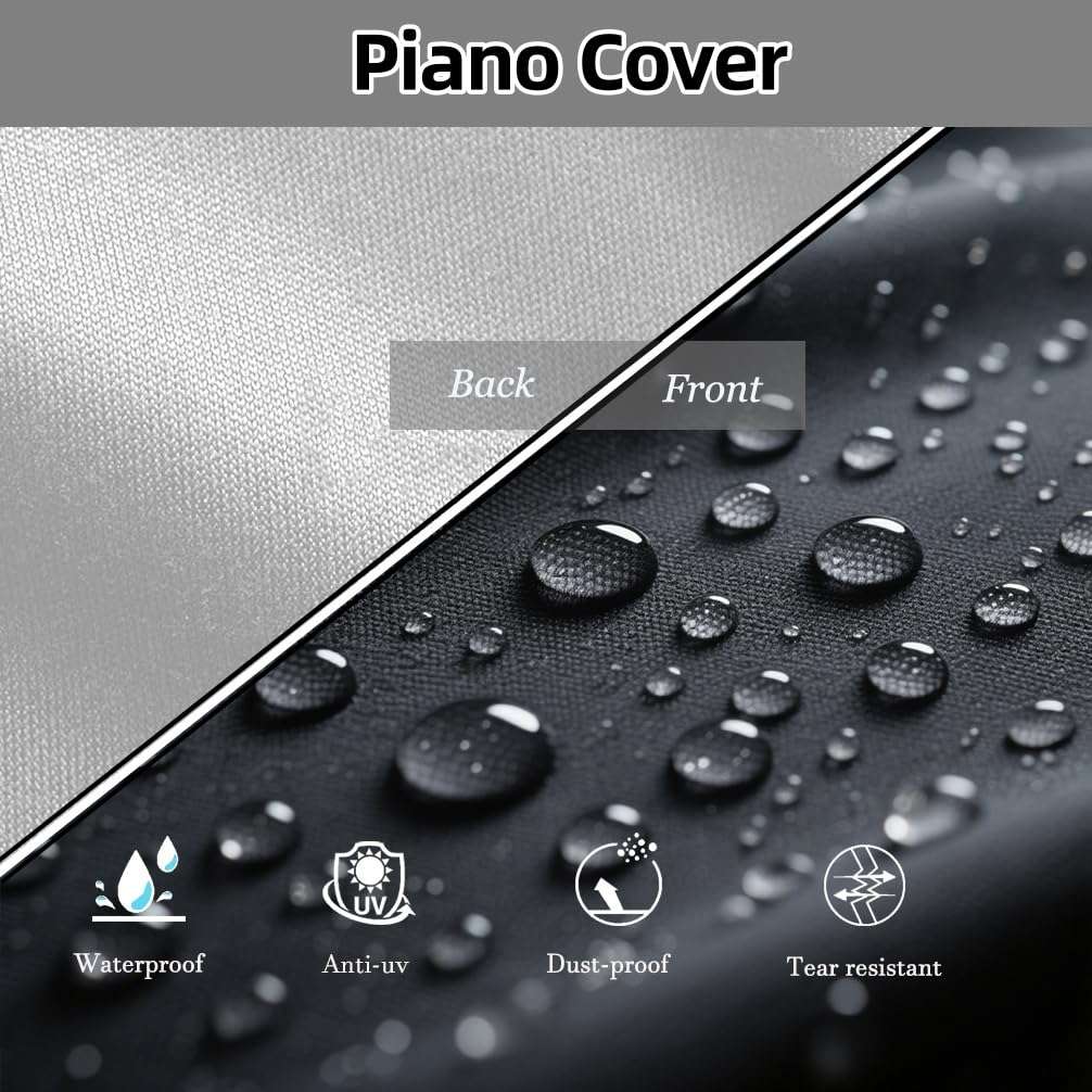 88 Keys Piano Keyboard Dust Cover, Water Proof, Digital Electronic Piano Keyboard Covers, Premium Surface Protect Your Music Piano Essential Accessories 4