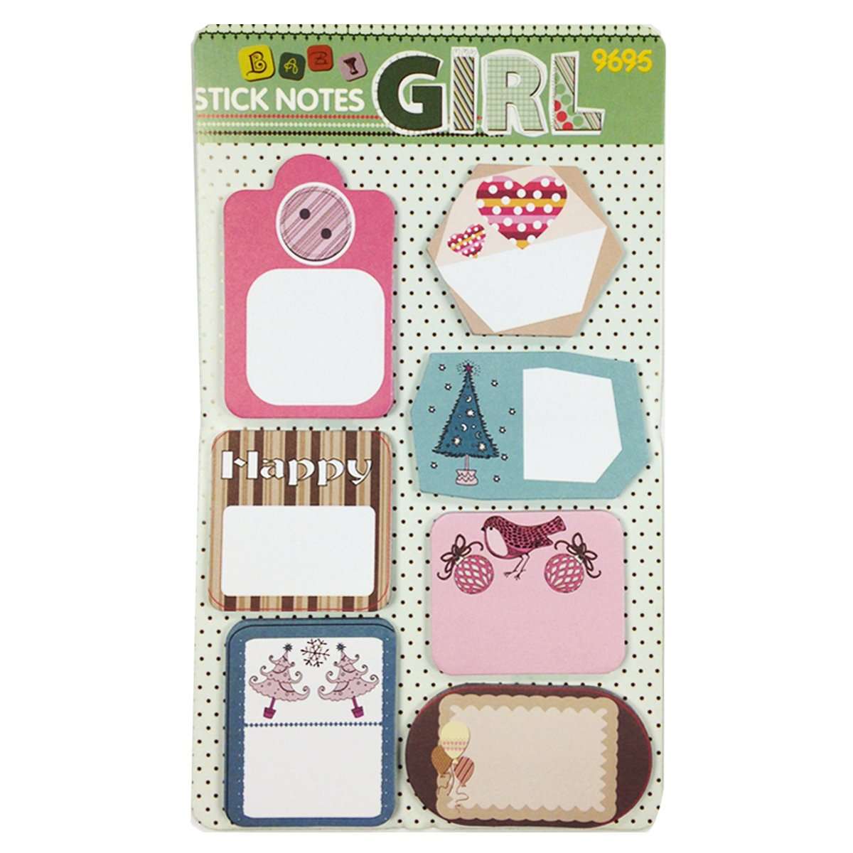Wrapables® Trendy Sticky Notes, Happy