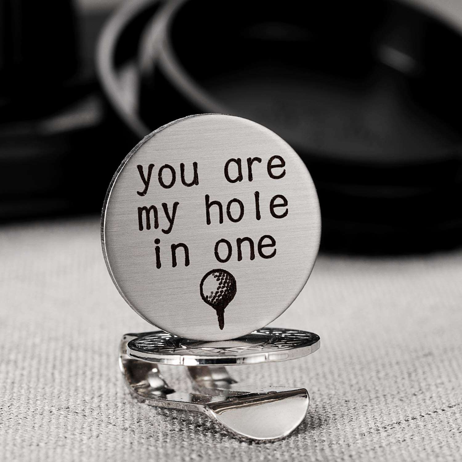 FAINOL You are My Hole in One Golf Ball Marker - Golf Accessories for Amateurs and Professionals - Magnetic Golf Clip - Magnetic Golf Ball Marker with Hat Clip for Boyfriend, Husband 5