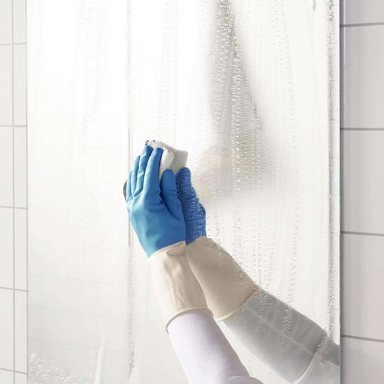 Cleaning Gloves Rubber Latex Free Reusable Household Gloves Soft Comfort for Cleaning Kitchen Washing Painting Gardening Pet Care -Blue Medium 3