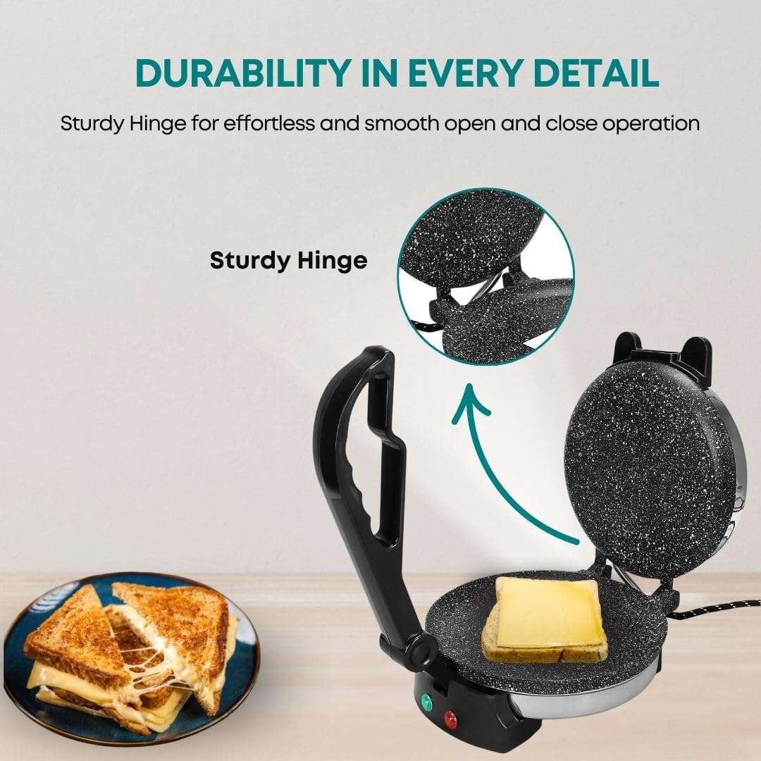 Libra Multipurpose Roti Maker electric automatic | chapati maker electric automatic | roti maker machine with 950 Watts for making Roti/Chapati/Parathas - Stainless Steel 5