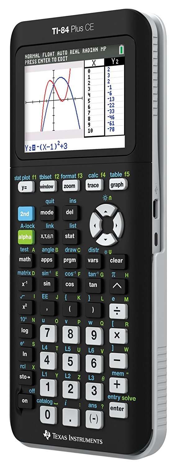 Texas Instruments TI-84 Plus CE Graphing Calculator, Black 3