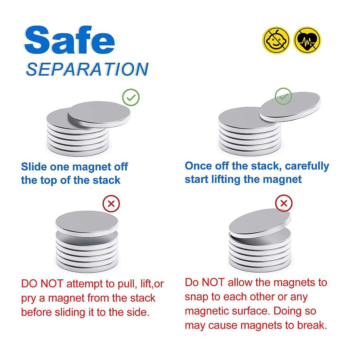 Aryan Utsav Powerful Neodymium Disc Mag-nets 10mm x 2mm | Super Strong Round Mag-nets for DIY Crafts, Fridge, Science Projects, Office & School Use | Durable Rare Earth Mag-nets – Pack of 10 6