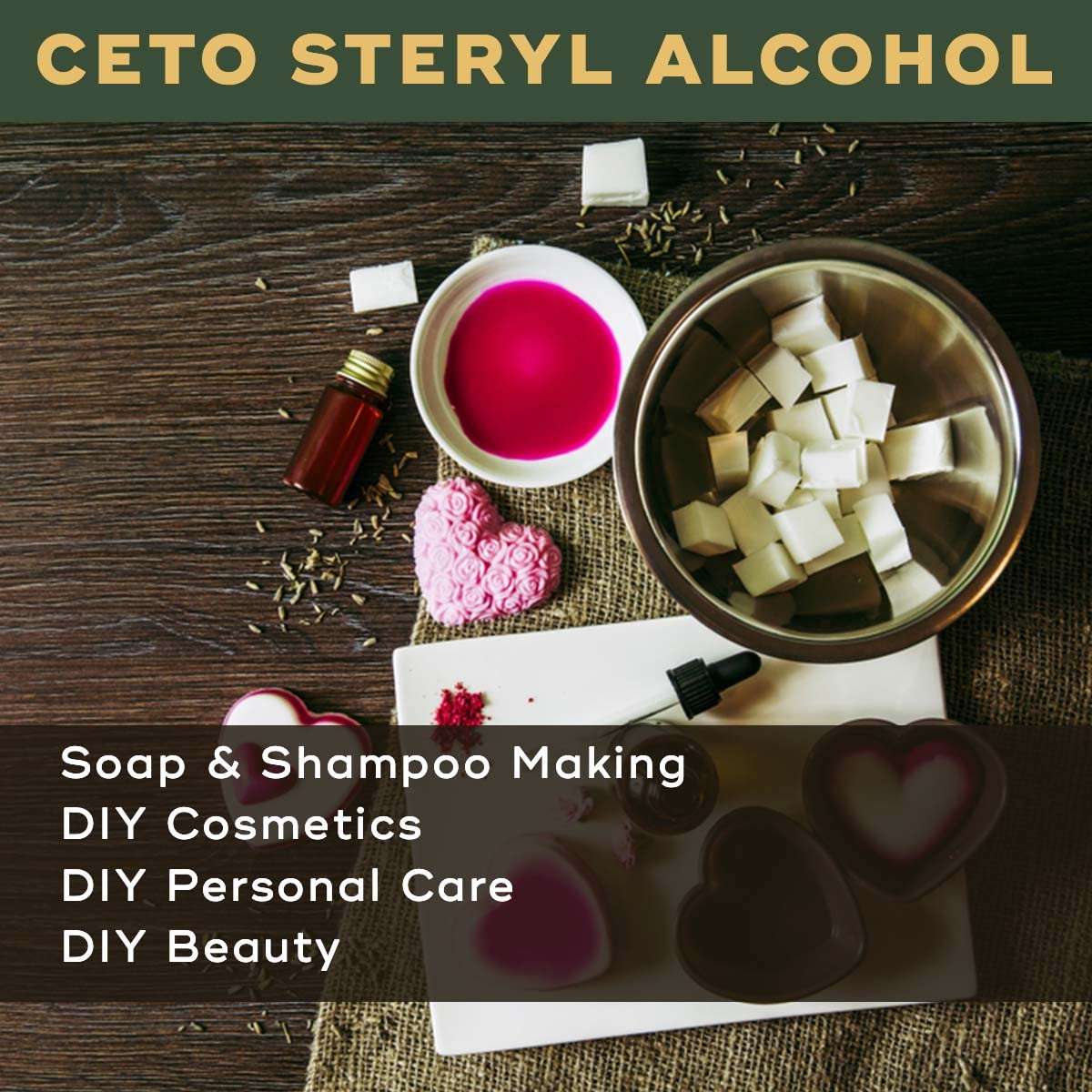 BRM Chemicals Ceto Stearyl Alcohol - 1 KG For Soap Making, Shampoo Making, Cosmetic Making & DIY Personal Care For Face, Hair, Skin & Body 4