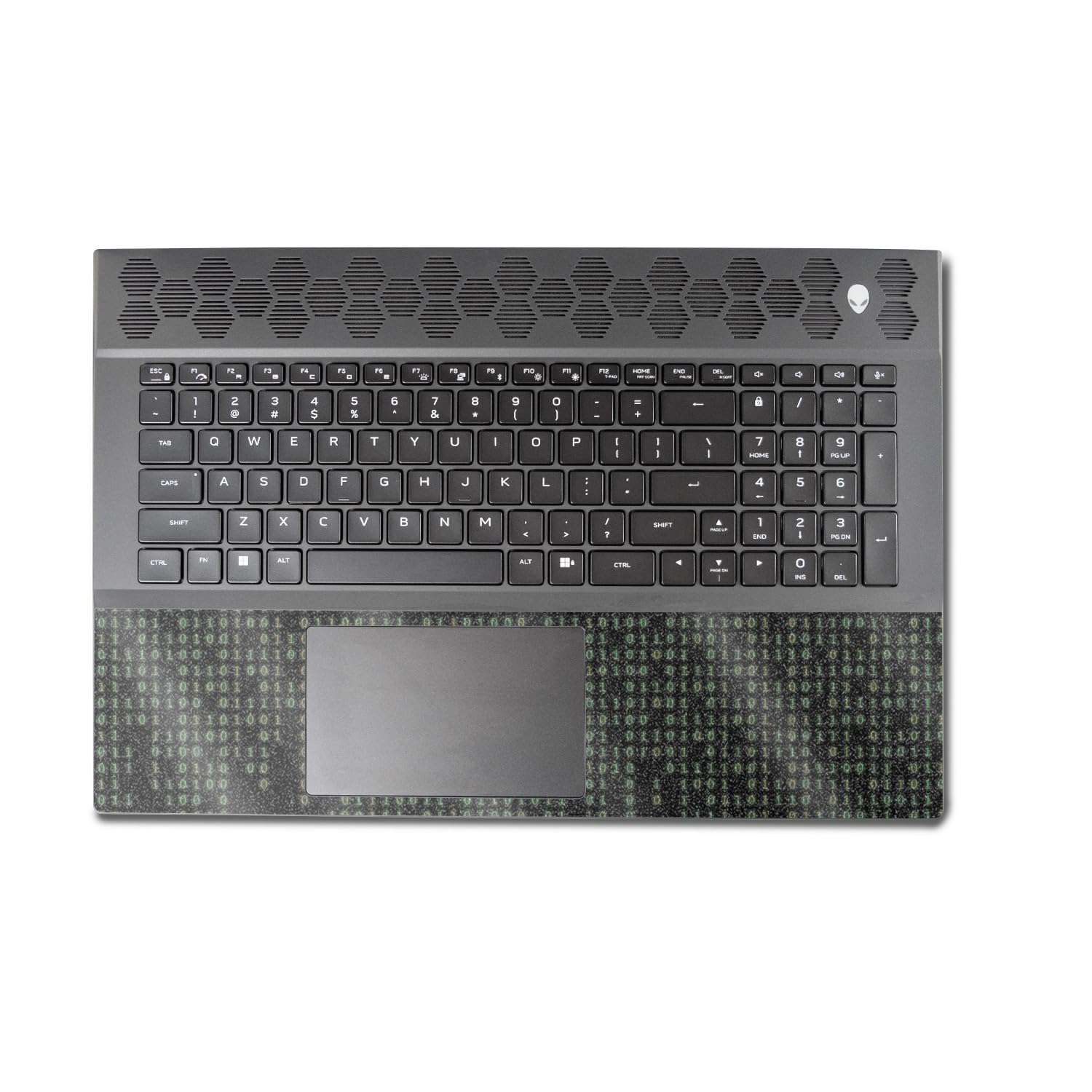 MightySkins Glossy Glitter Skin Compatible with Alienware M18 R1 (2023) Full Wrap Kit - Red Pill | Protective, Durable High-Gloss Glitter Finish | Easy to Apply & Change Styles | Made in The USA 3