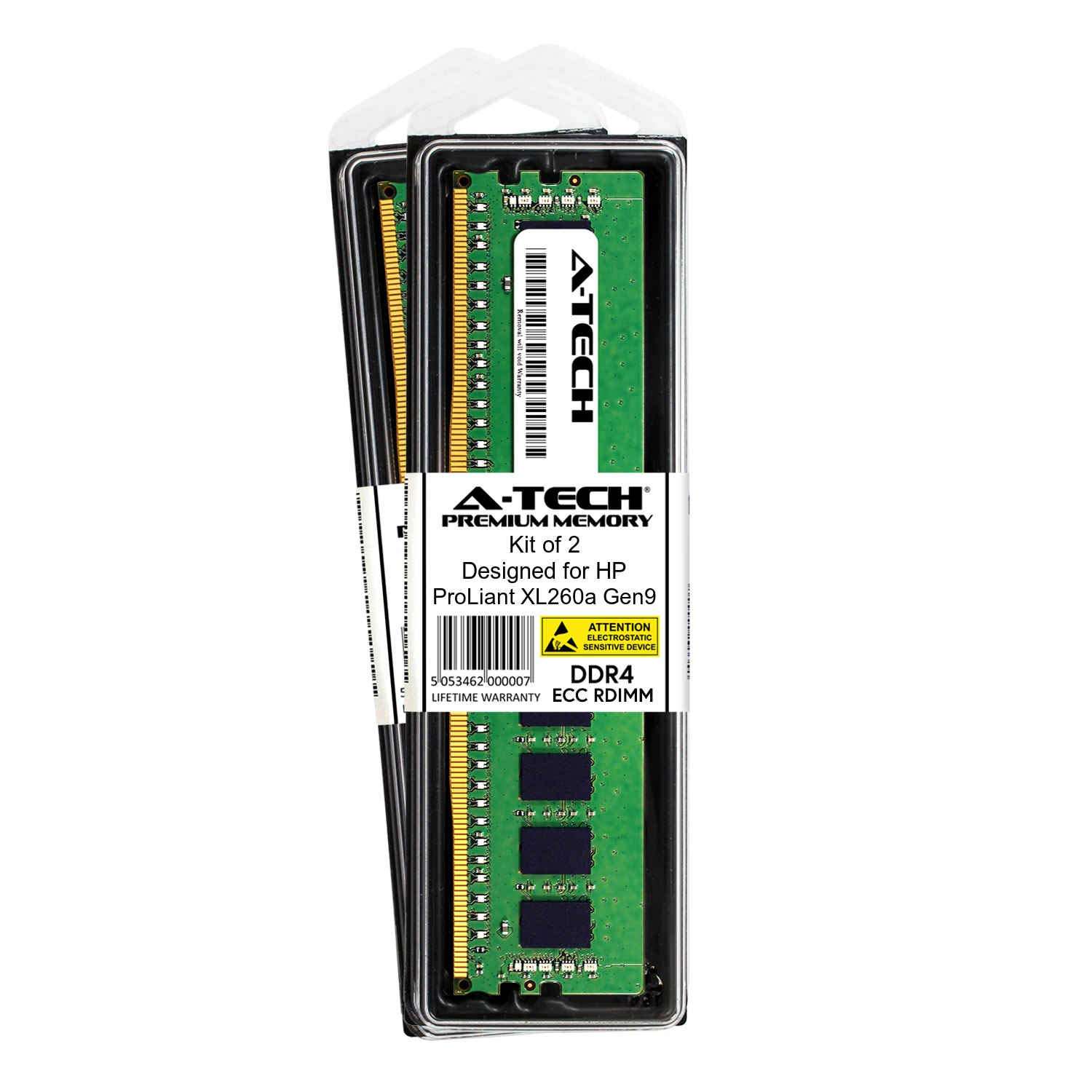 A-Tech 16GB Kit (2 x 8GB) for HP ProLiant XL260a Gen9 G9 - DDR4 PC4-21300 2666Mhz ECC Registered RDIMM 2Rx8 - Server Specific Memory Ram (AT322645SRV-X2R7) 2