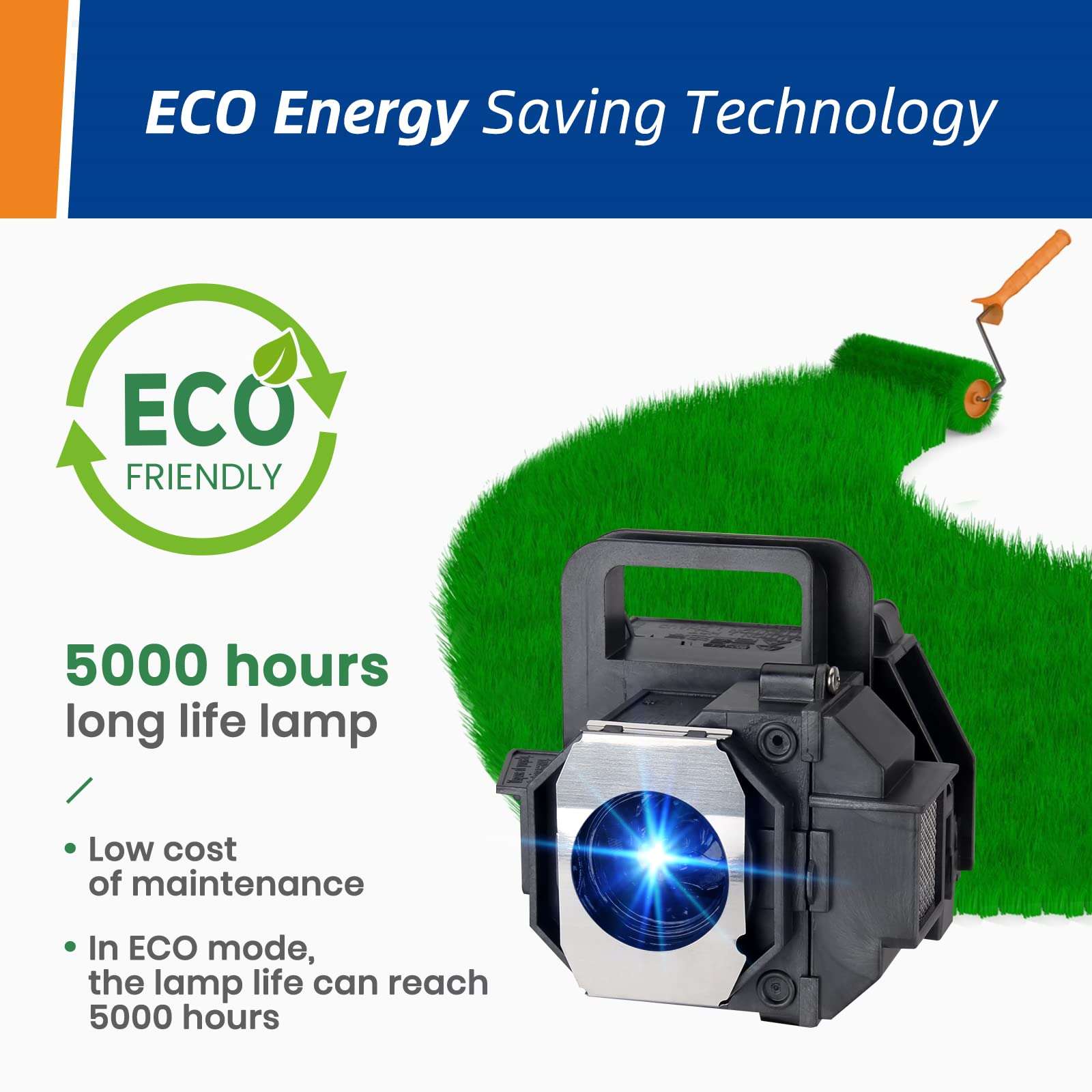 Woprolight for Epson ELPLP49 Replacement Premium Quality Projector Lamp for Epson PowerLite Home Cinema 8350 HC8350 Projector 4