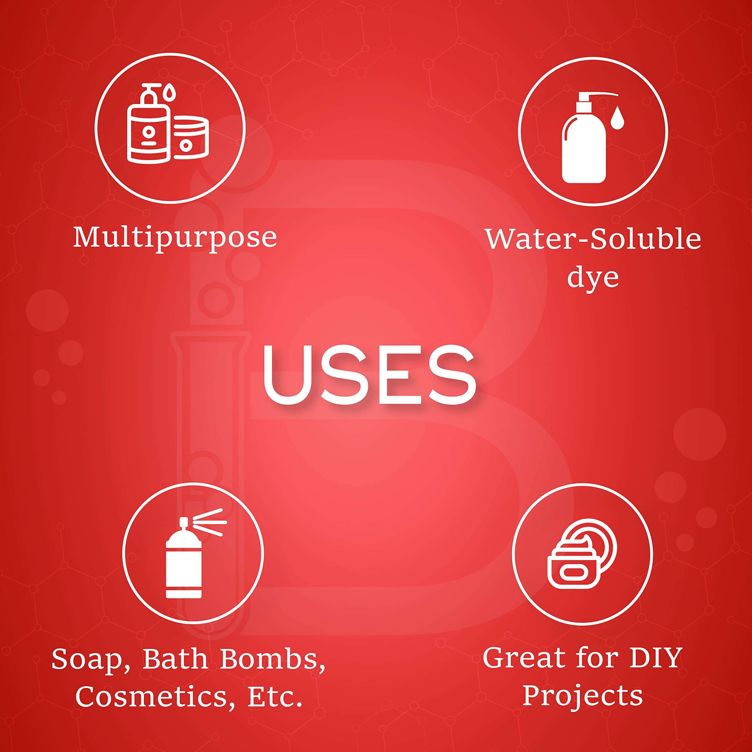 BRM Chemicals Orange Powder Colour - 50 Grams Water Soluble - for Soap Making, Shampoo Making, Lotions, Make Up, Cosmetics & DIY Personal Care 4