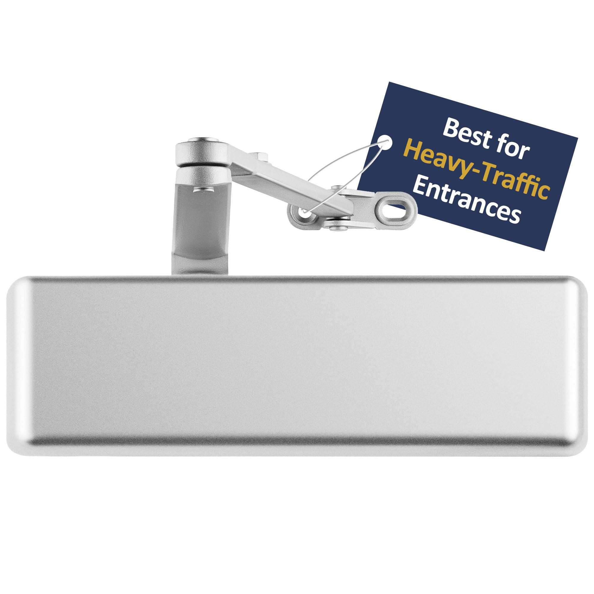 Lawrence Extra Heavy Duty Door Closer Commercial Grade 1 - Adjustable 6-Speed Delayed-Action Door Control with 3 Pistons – Flexible Installation with Included Hardware - Embassy Series LH8016 1