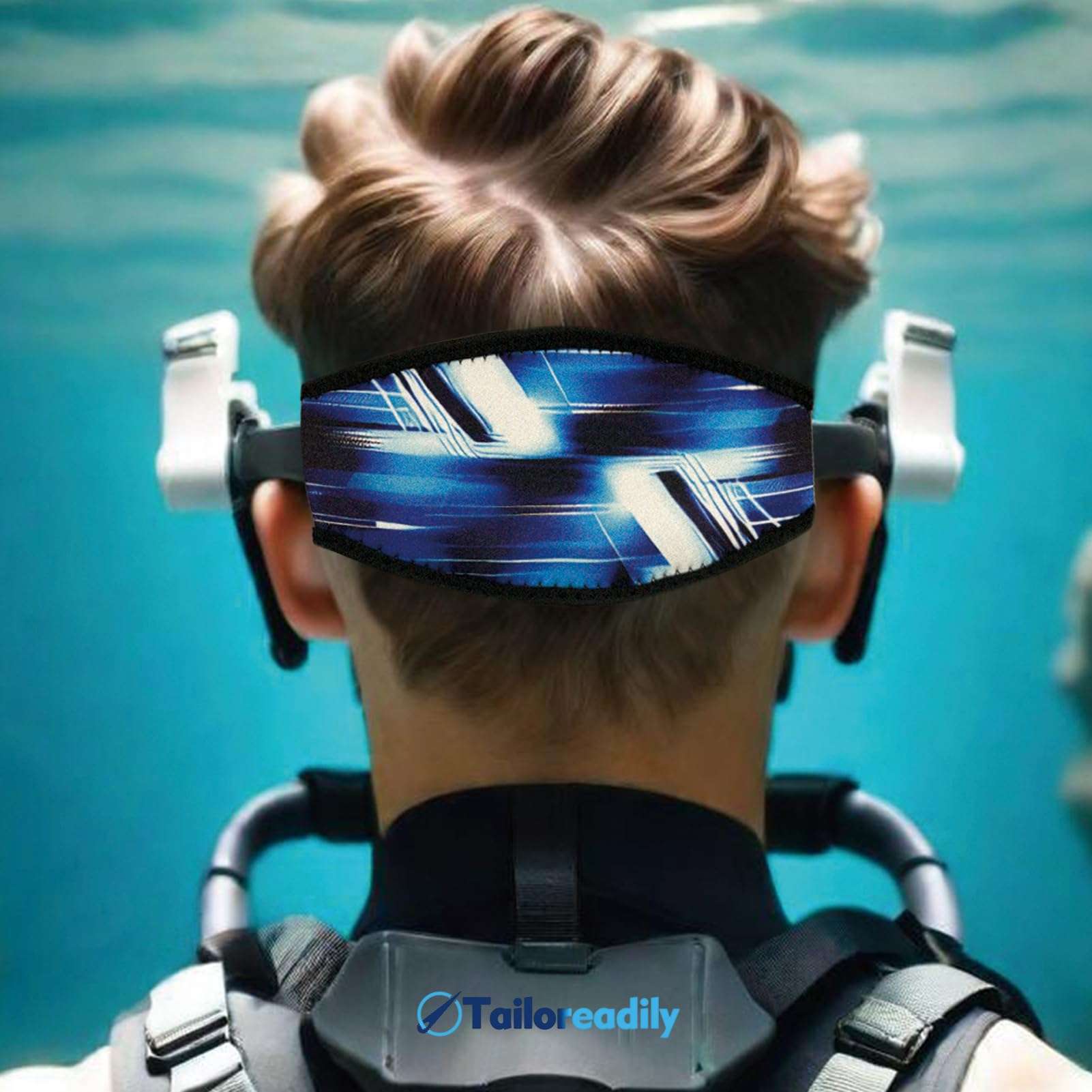Tailoreadily 4 Pack Diving Mask Slap Straps Cover, Neoprene Snorkel Mask Strap for Men and Women, Swimming Waterproof Dive Mask Straps Hair Protector, Water Sports Diving Glasses Strap Covers 4