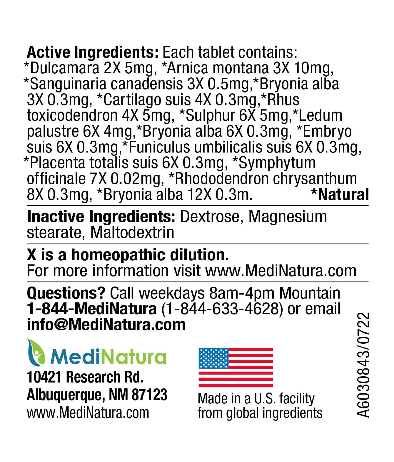 T-Relief Arthritis Arnica +12 Pain Relieving Natural Medicines Help Reduce Soreness Stiffness Aches & Pains in Joints Naturally - 100 Tablets (2 Pack) 3