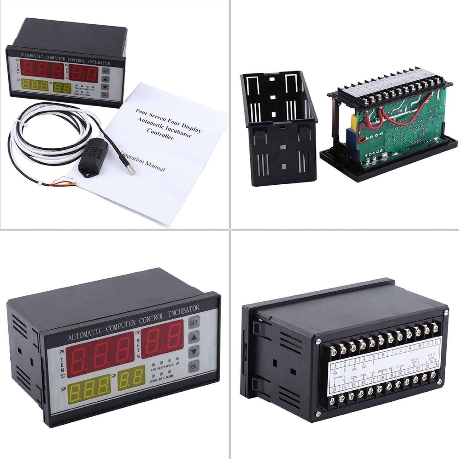 Automatic Incubator Controller, Automatic Control System Humidity Controller, 7 Signal-Output for Pet Poultry Domestic Pets Small Animals 4