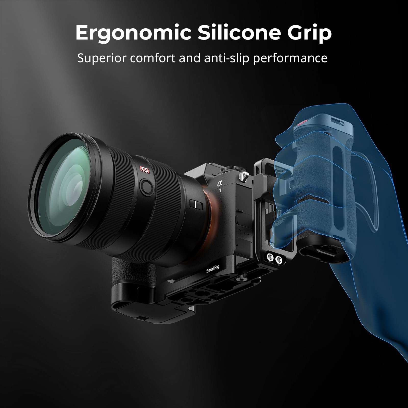 SMALLRIG Side Handle for Arca-Swiss with Recording Trigger, 3 Control Cable, Fit for Sony A7 III/ FX3/ A6600, for Canon R5II/ R5C, for FUJIFILM X-H2S/ X-T5, for Panasonic S5 II/ GH5-5694 6