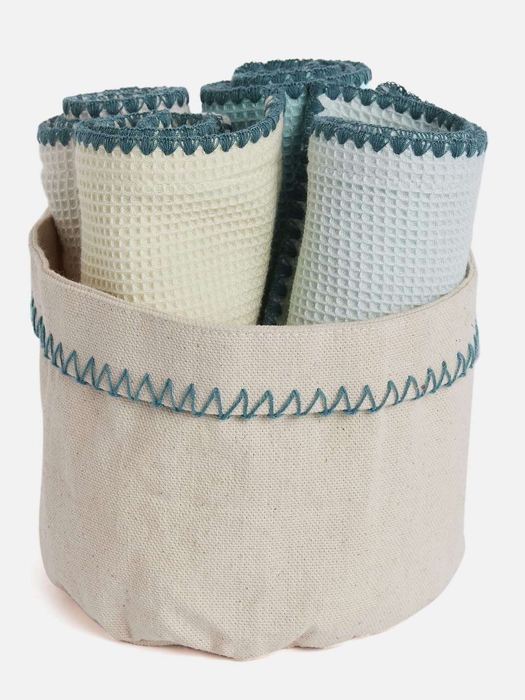 The Wishing Chair Waffle Face Towel (Set of 4) | 100% Cotton, Ultra-Soft & Quick-Drying | Premium Facial Towels for Skincare & Daily Use | Gentle, Highly Absorbent, 12 x 12 Inches 4