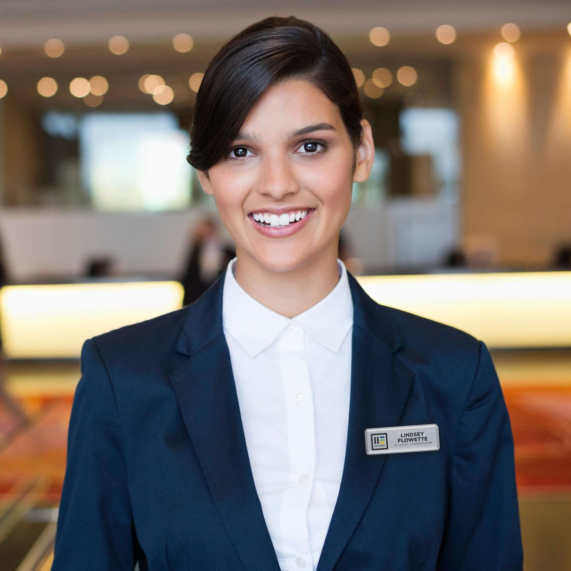 The Mighty Badge by Avery, 1" x 3" Silver Name Tags, 10 ID Badges, 80 Inserts for Laser Printers (71206) 2