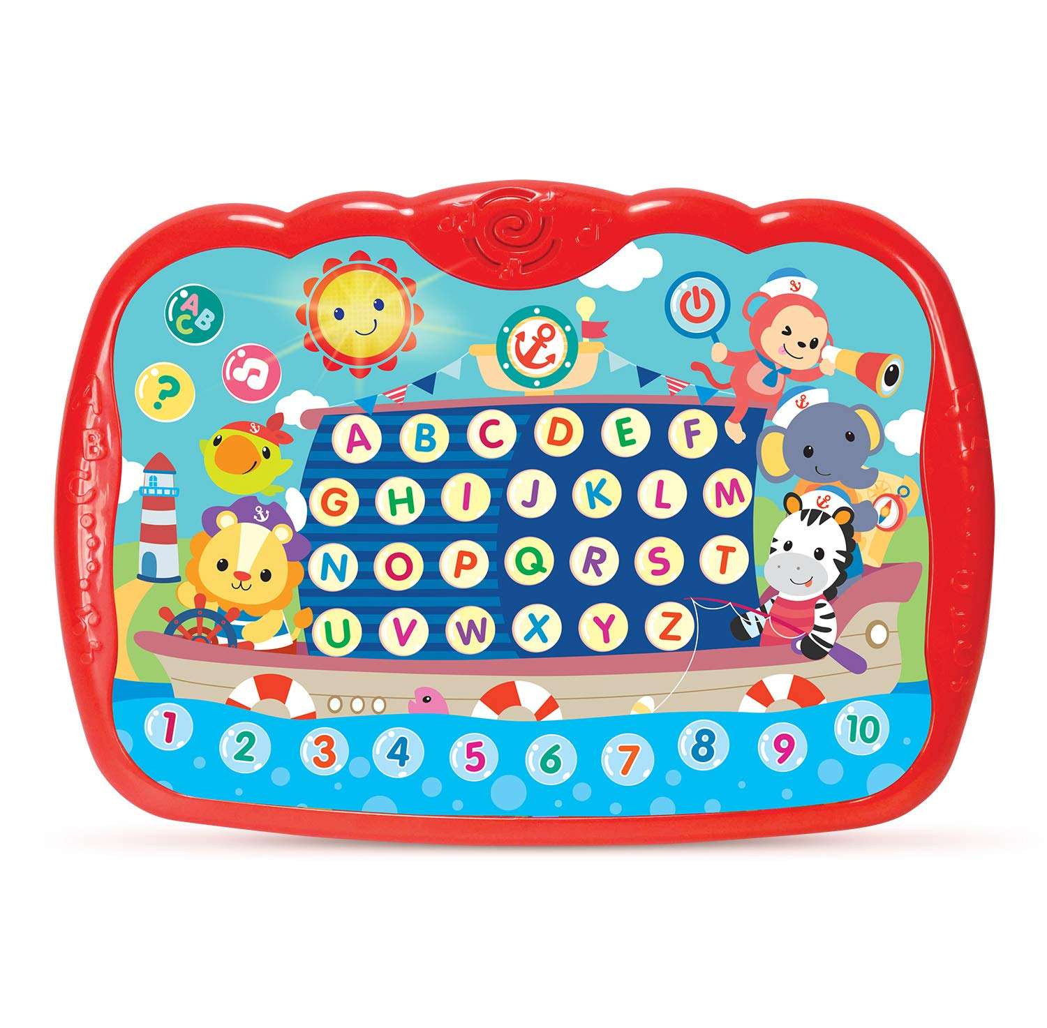Learning Tablet for Toddlers 1-3 - Educational ABC Toy to Learn Alphabet, Number, Music & Words - Early Development Electronic Learning & Activity Game, Suitable for 1 2 3 Year Old Boys & Girls 1