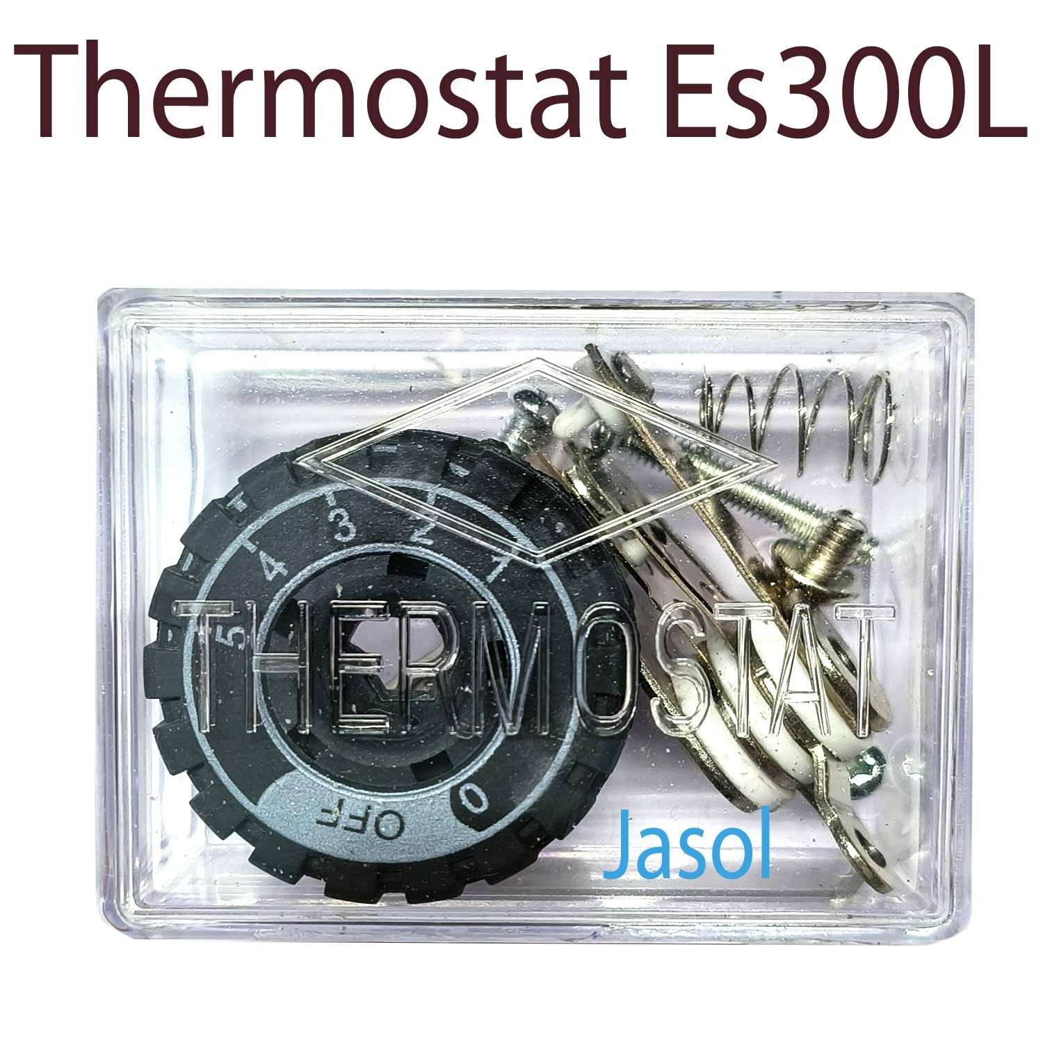 Jasol Thermostat Set for Silver Star Steam Iron Es-300L Electric Steam Iron Steam Iron Thermostat Thermal Controller, White,1 Set 3