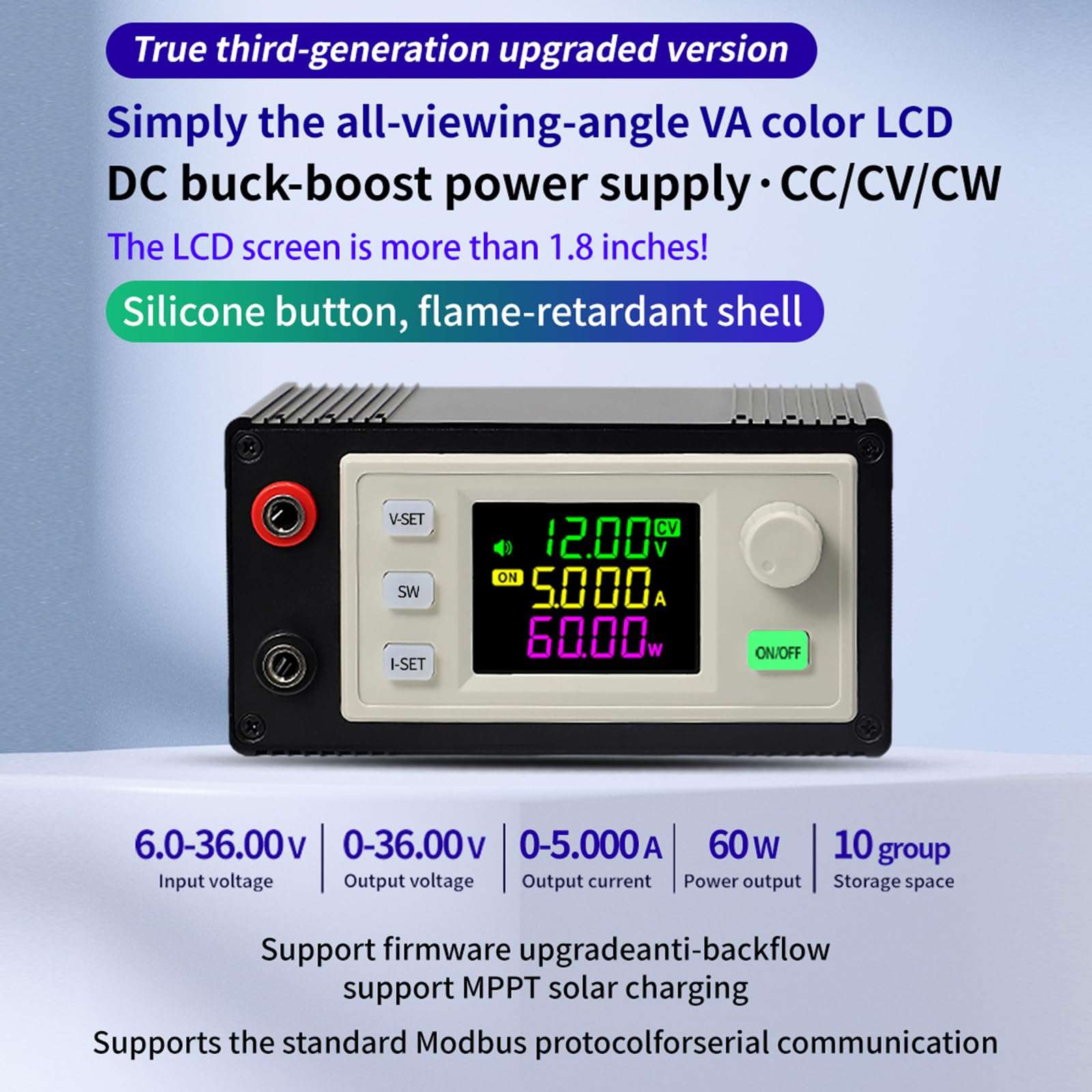 BAIMOQI SK120X/SK60X Adjustable Voltages Regulation Power Supply Module for Solar Charging with High Current Output 3