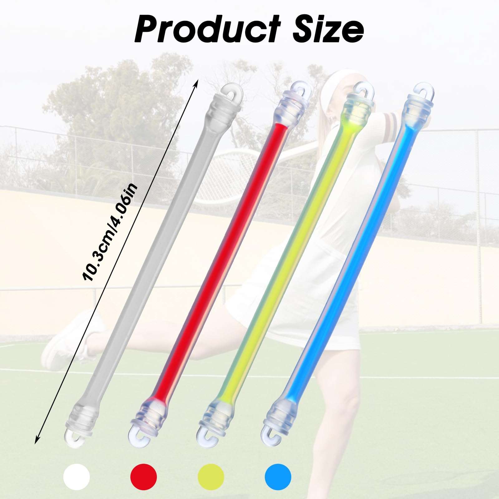 4 Pcs Tennis Racket Dampener, Tennis Sport Racket Shock Absorbers to Reduce Vibration, Racquet Vibration Accessories for Player Sports Favor 3